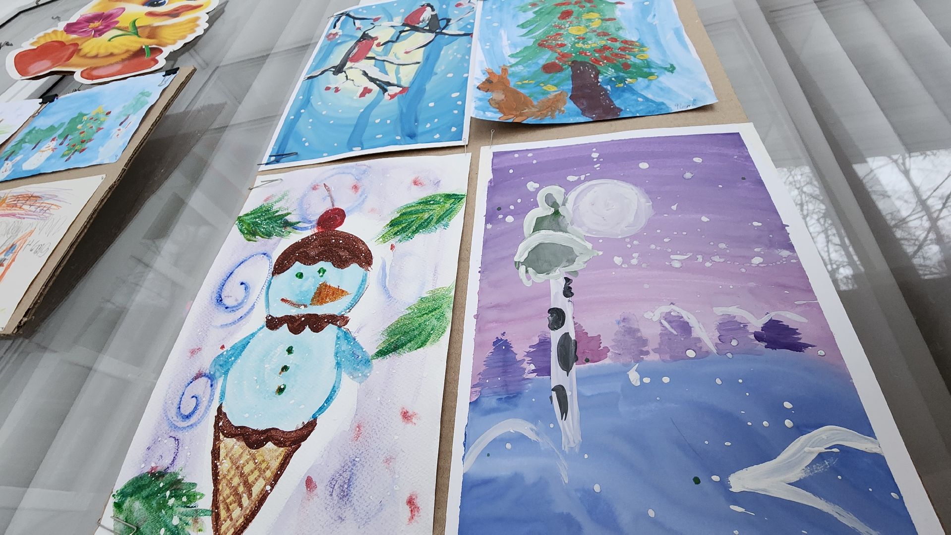 культура, выставочный центр протвино, творчество самых маленьких, г о серпухов, зима на рисунках,