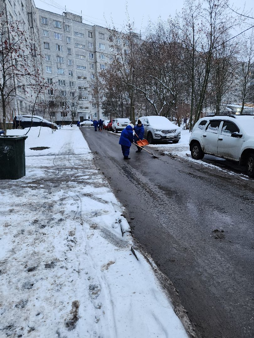 фрязино, уборка города от снега, уборочная техника, обработка дорог, дороги,