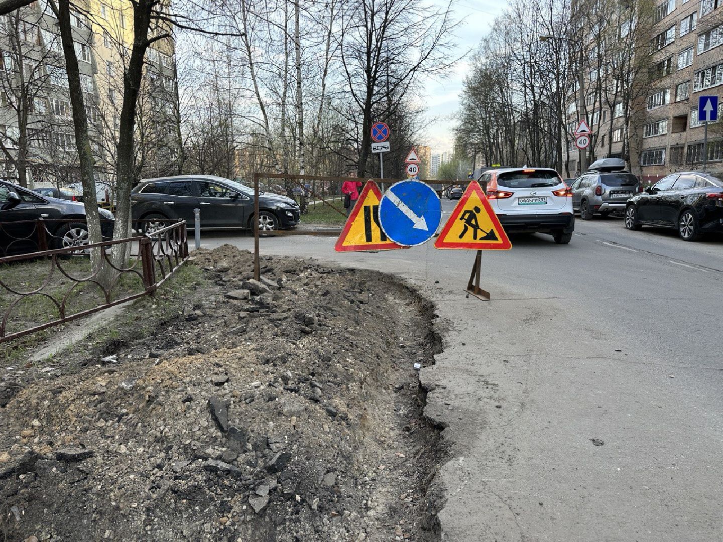 Реутов, ремонт дороги, замена асфальта, бордюрный камень