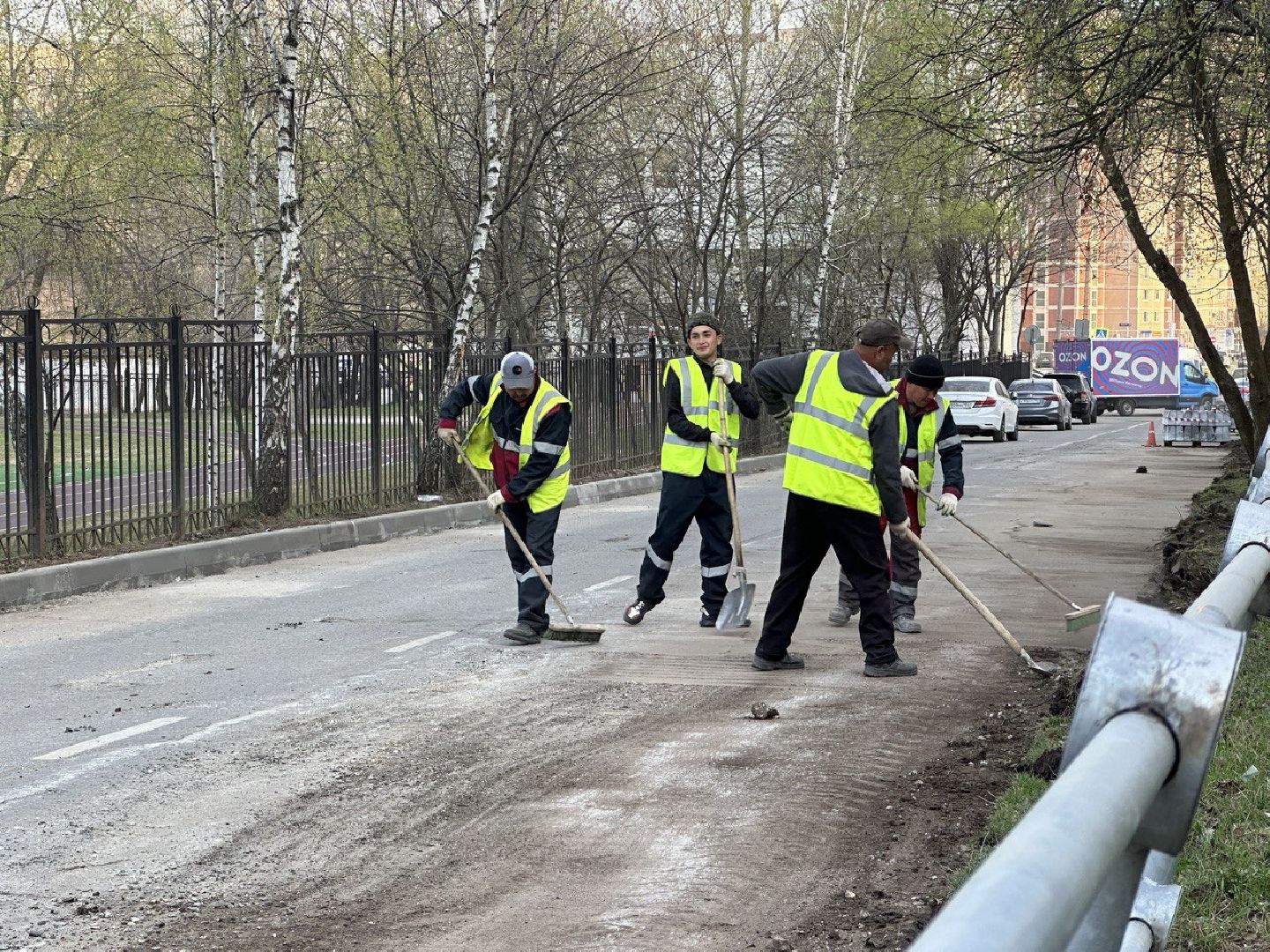 Реутов, ремонт дороги, замена асфальта, бордюрный камень