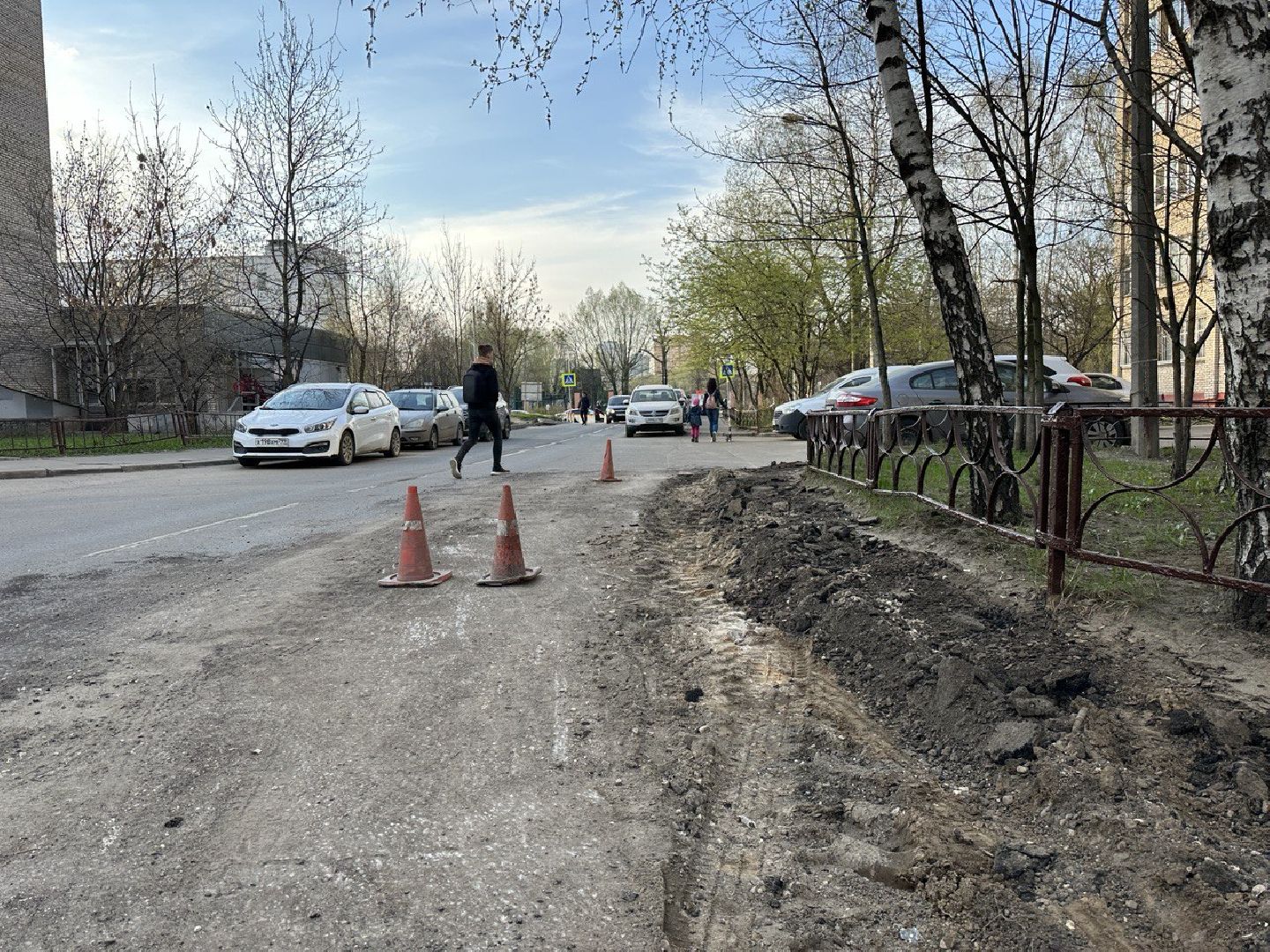 Реутов, ремонт дороги, замена асфальта, бордюрный камень