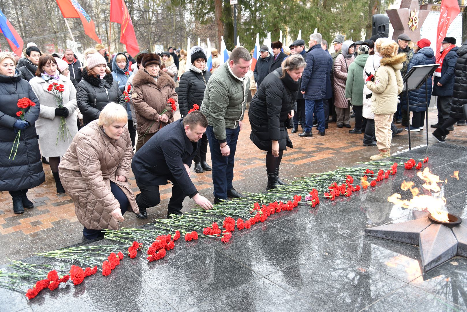 лотошино, день освобождения, день победы, митинг, память войны,