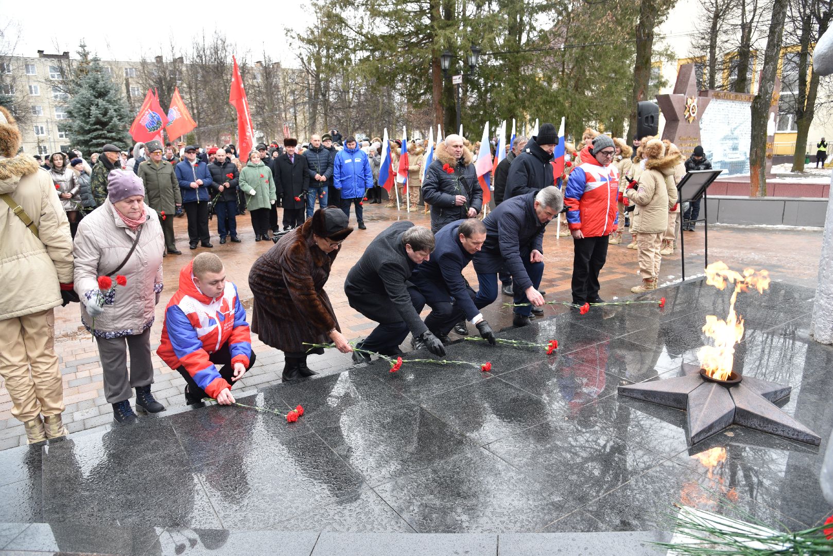 лотошино, день освобождения, день победы, митинг, память войны,