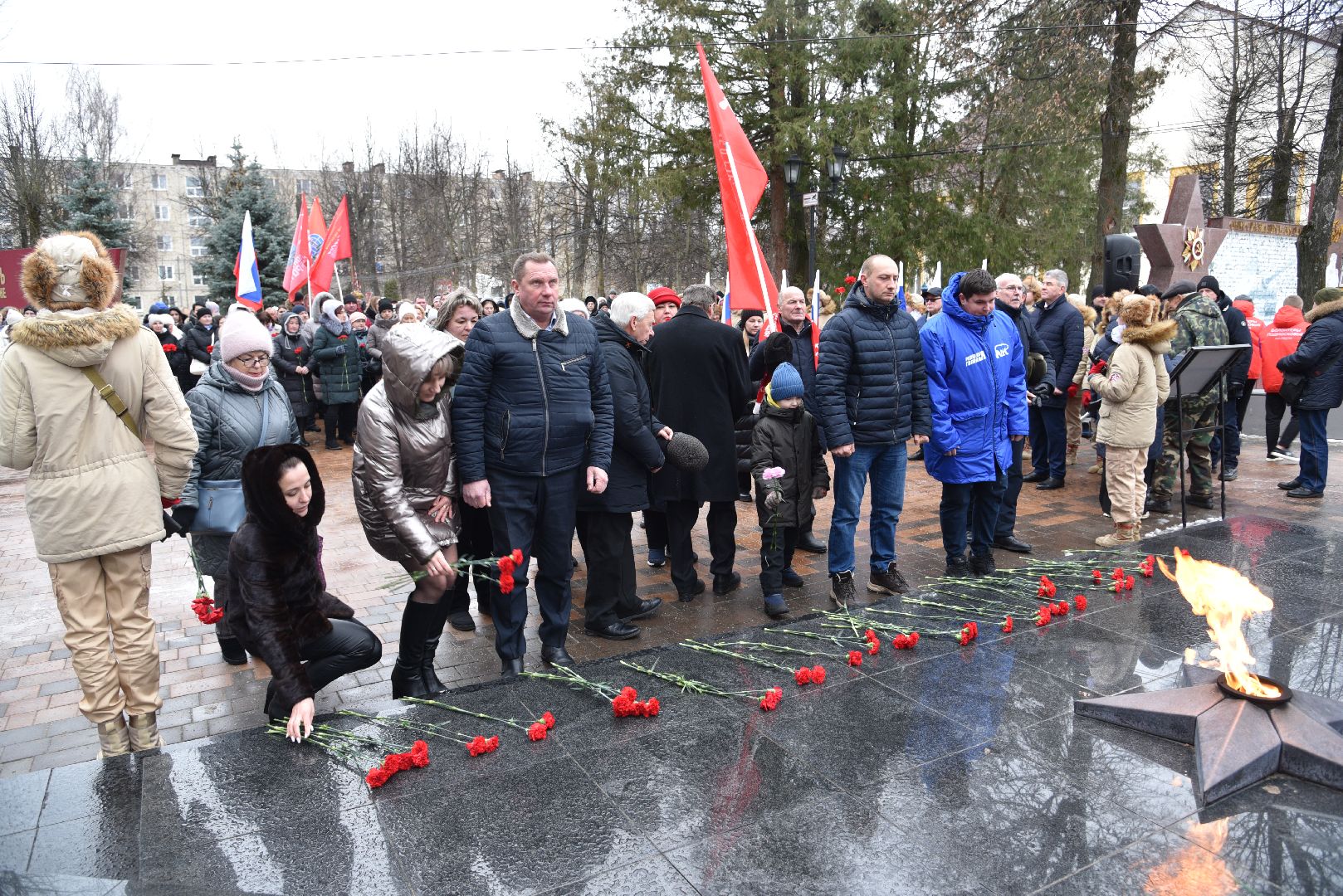 лотошино, день освобождения, день победы, митинг, память войны,