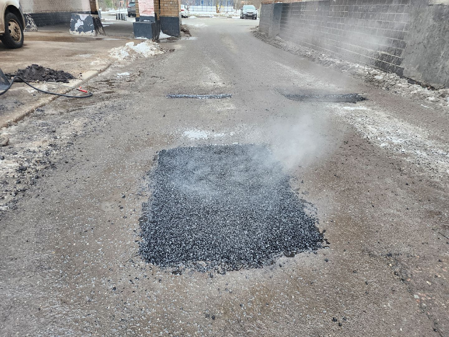 фрязино, ремонт дороги, ямы, укладка асфальта, дорога, вертикалки,