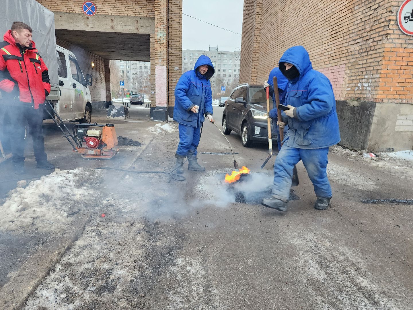 фрязино, ремонт дороги, ямы, укладка асфальта, дорога, вертикалки,