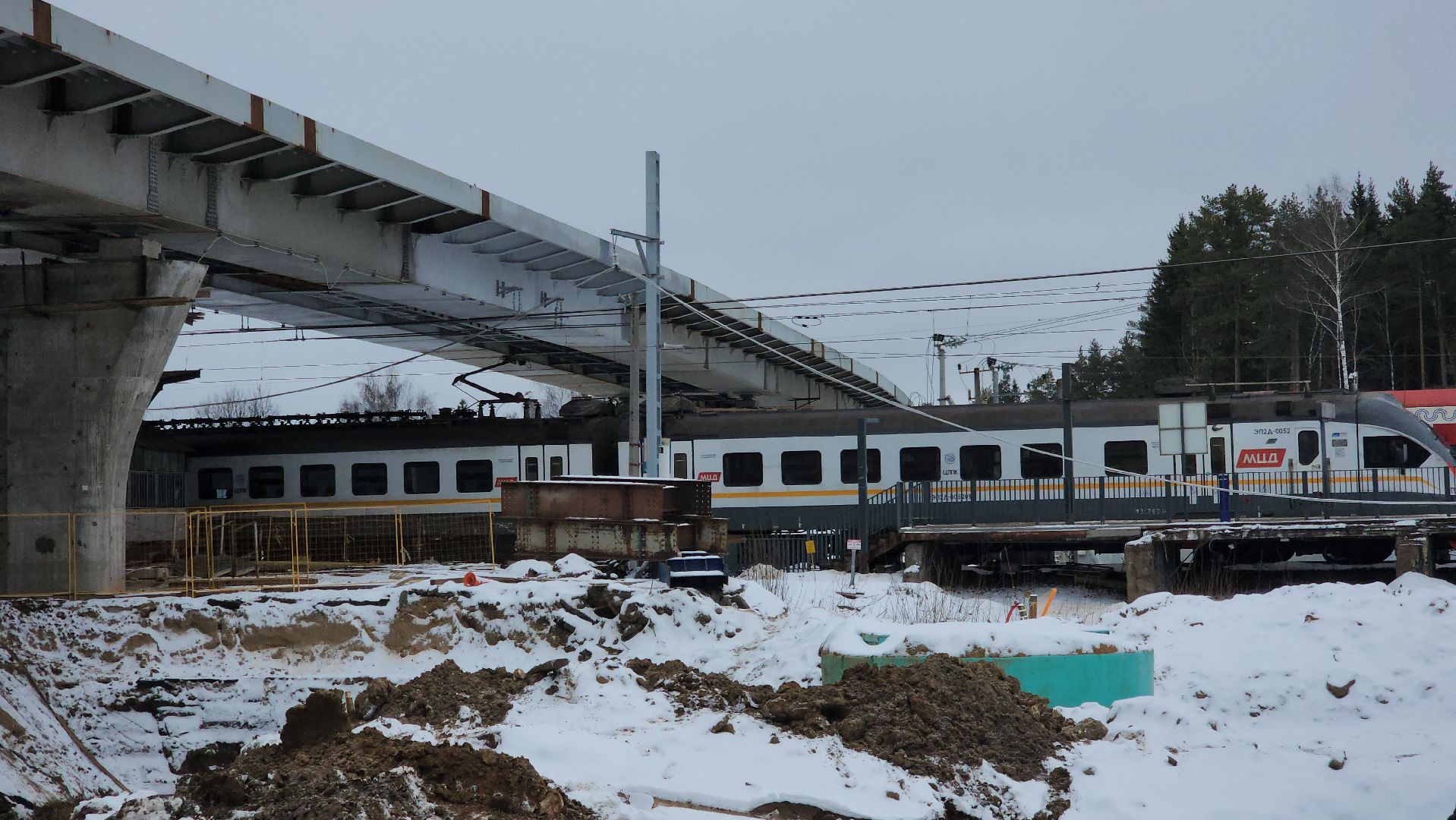 красногорск, мцд-2, аникеевка, путепровод, строительство, вертикалки,