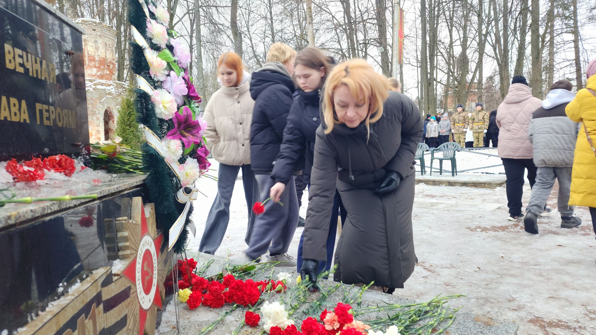 осташево, освобождение села, годовщина освобождения, памятная дата, волоколамск,