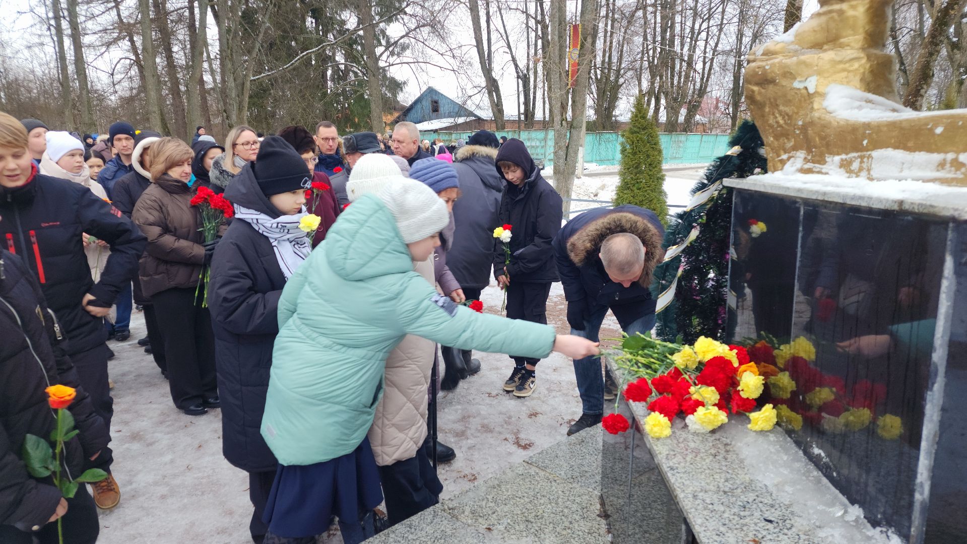 осташево, освобождение села, годовщина освобождения, памятная дата, волоколамск,