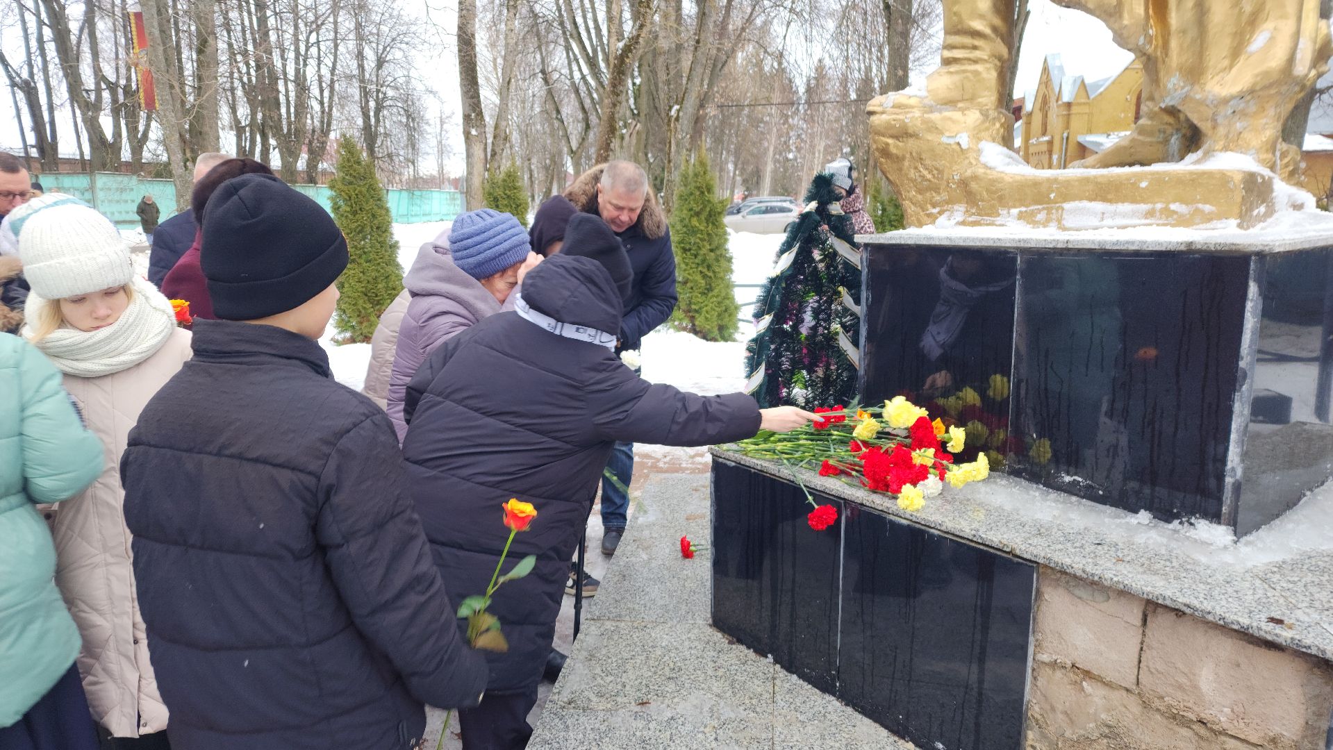 осташево, освобождение села, годовщина освобождения, памятная дата, волоколамск,