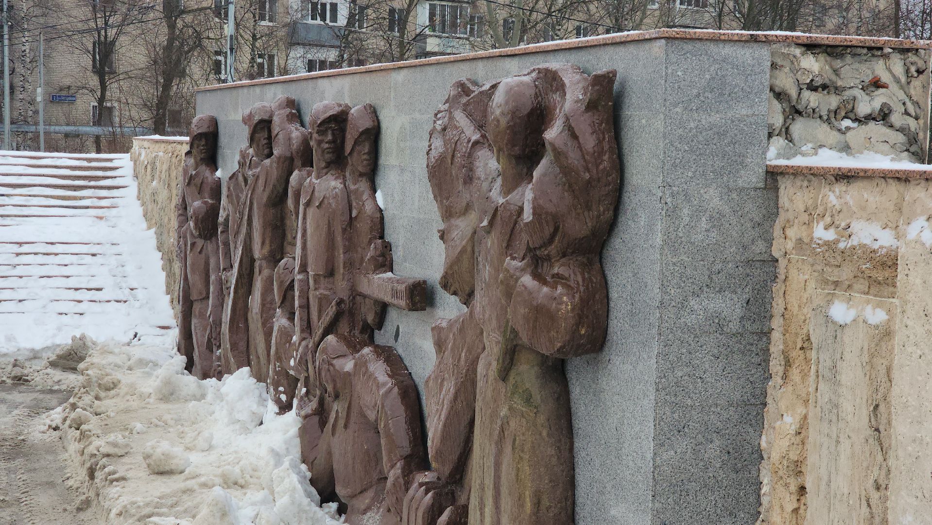 Мемориал, Лобня, История,Сквер защитников Москвы,Жк Победа,