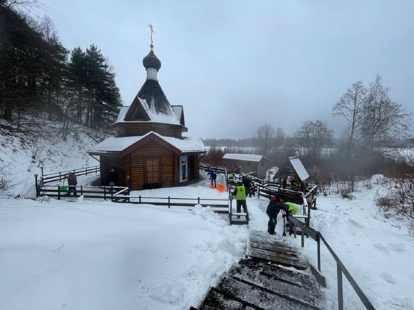 Дмитров, Крещение, Купели, вертикалки,