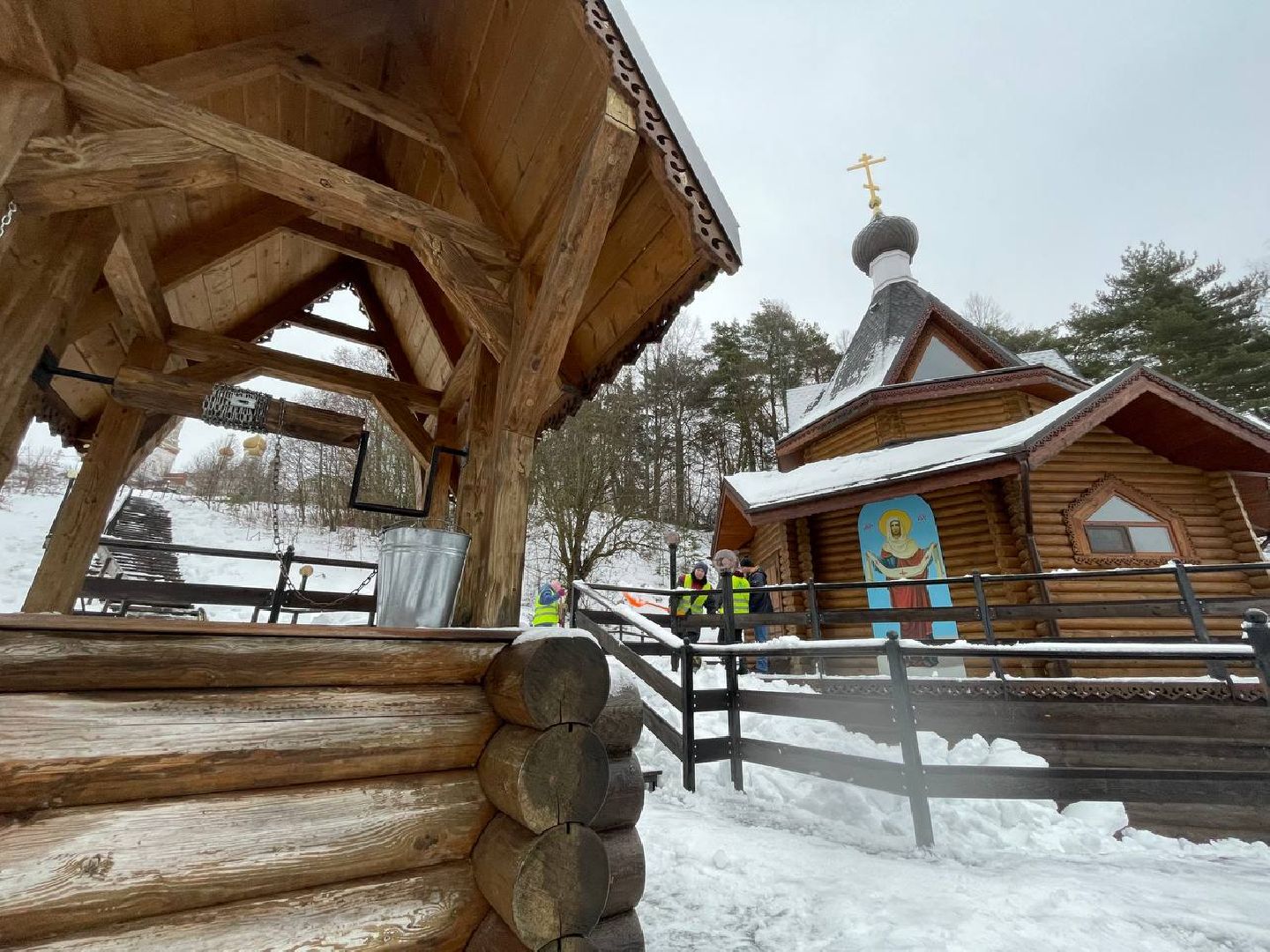 Дмитров, Крещение, Купели, вертикалки,