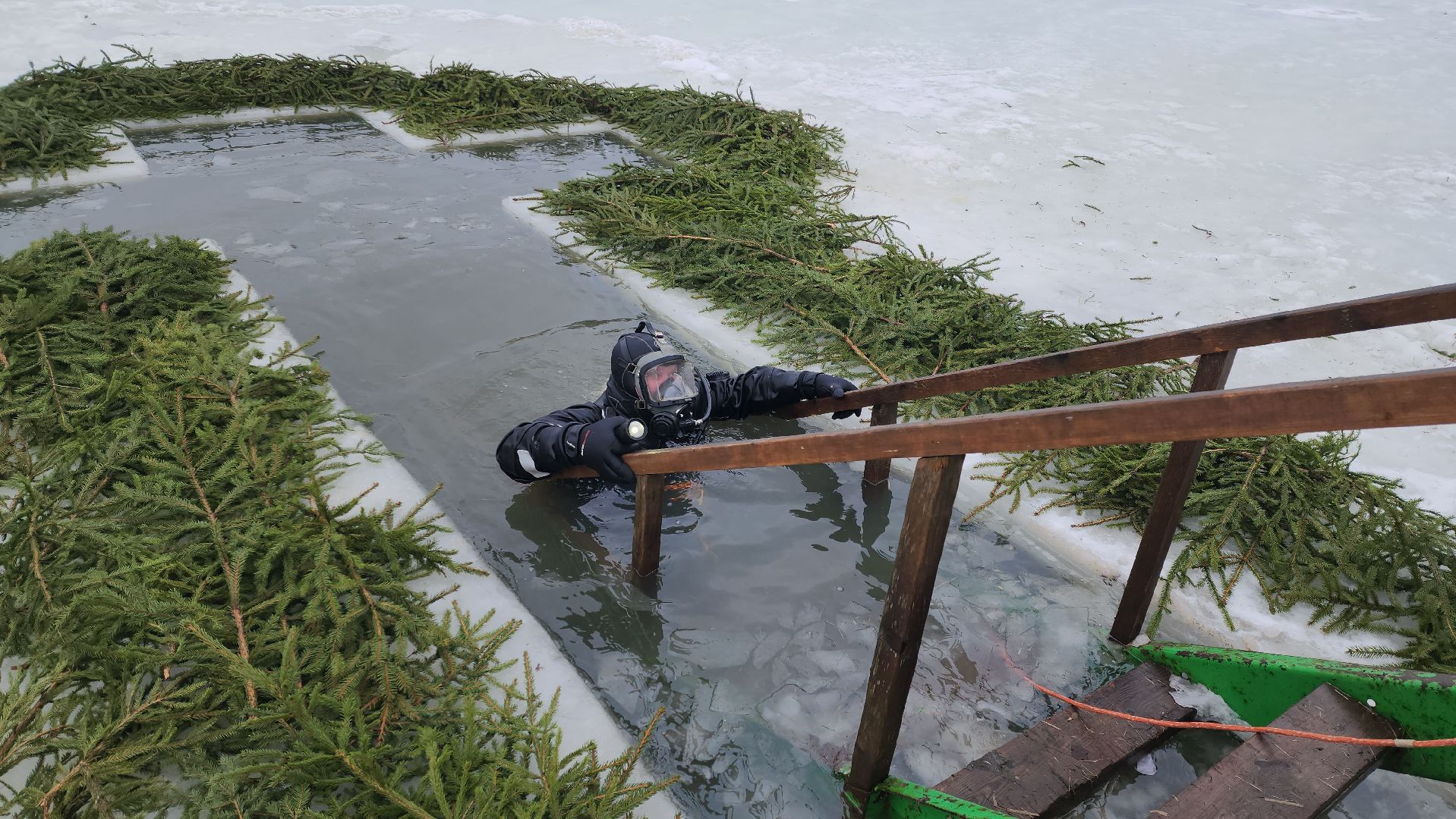 Купели, Дайверы, Мособлпожспас, МЧС, крещенские купания, Руза, Рузский округ, вертикалки,