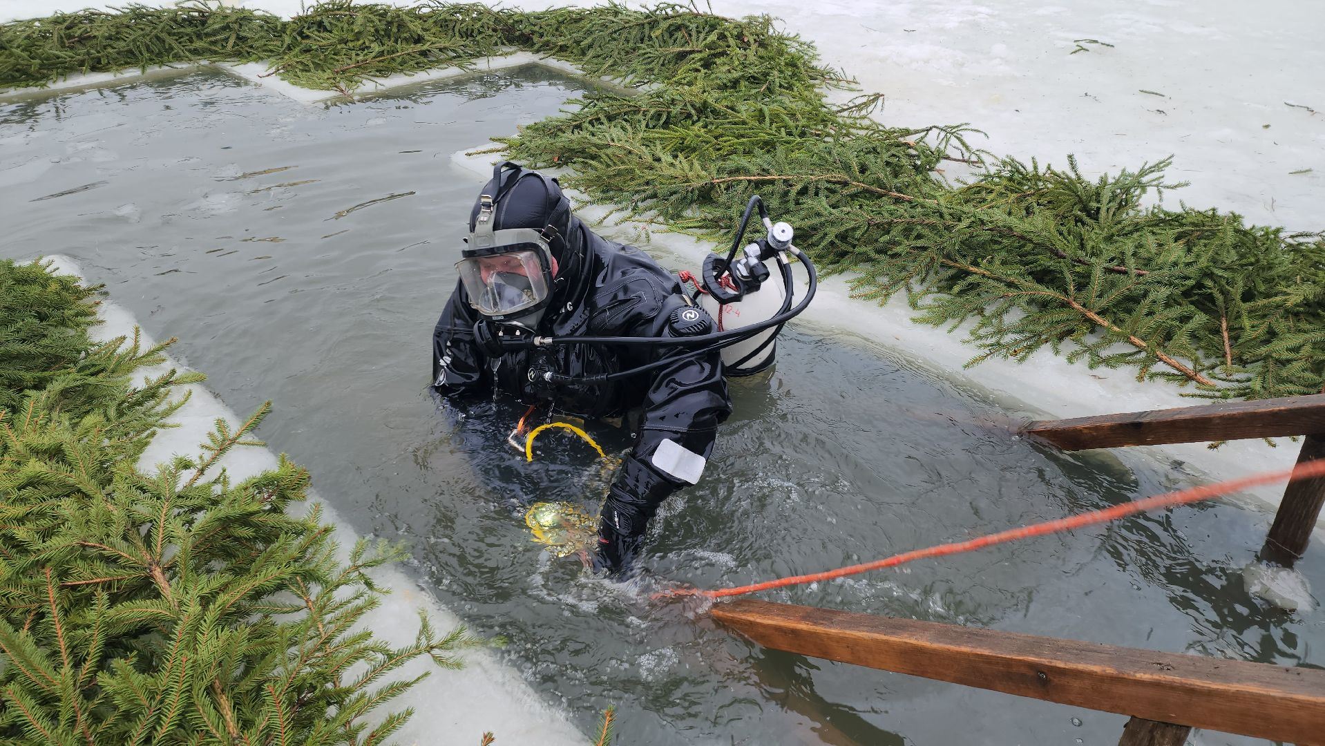 Купели, Дайверы, Мособлпожспас, МЧС, крещенские купания, Руза, Рузский округ, вертикалки,
