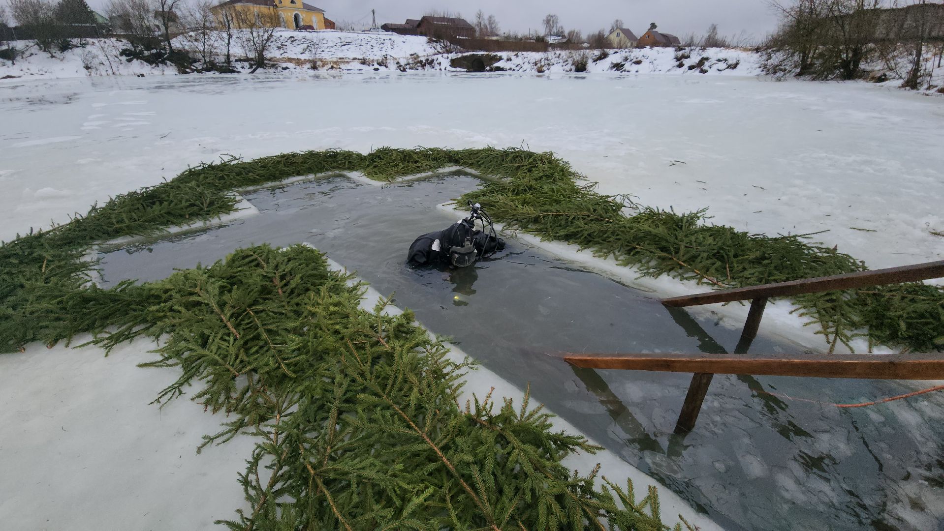 Купели, Дайверы, Мособлпожспас, МЧС, крещенские купания, Руза, Рузский округ, вертикалки,