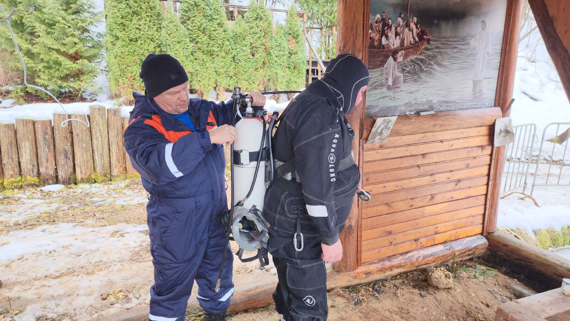 Купели, Дайверы, Мособлпожспас, МЧС, крещенские купания, Руза, Рузский округ, вертикалки,