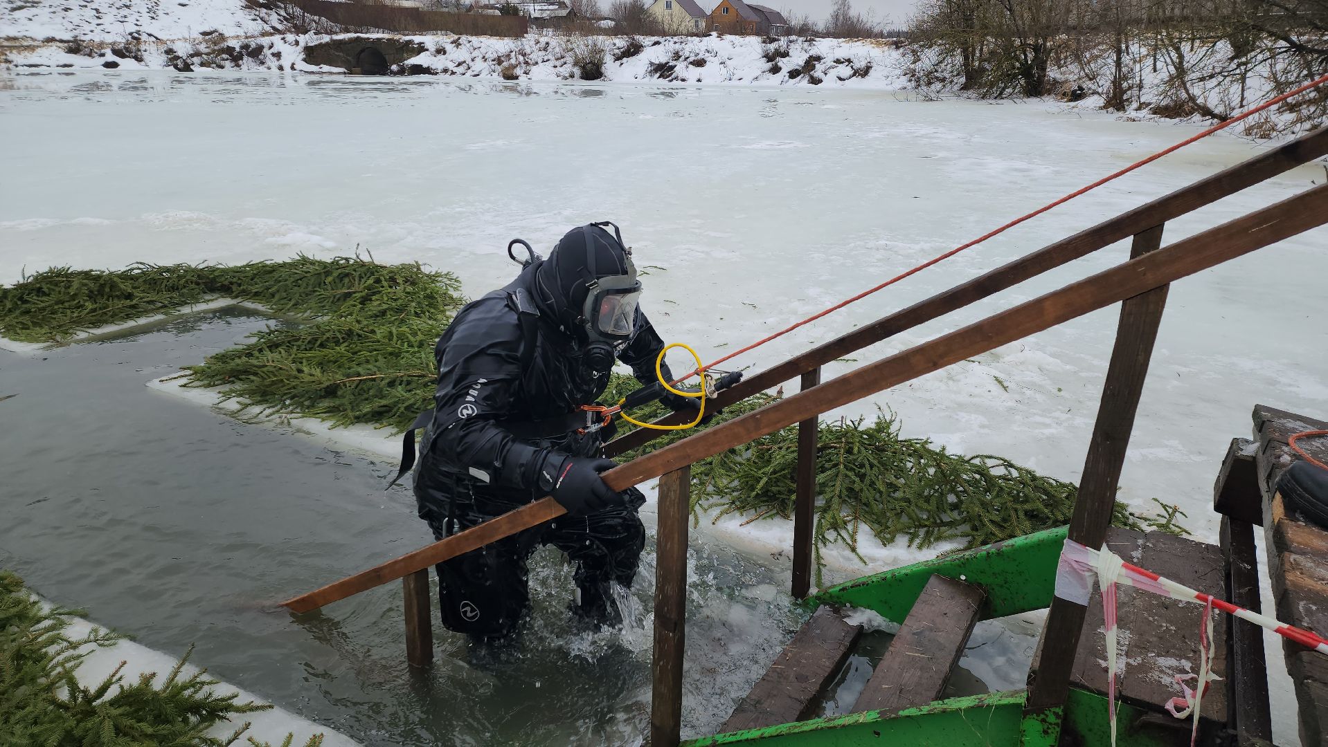 Купели, Дайверы, Мособлпожспас, МЧС, крещенские купания, Руза, Рузский округ, вертикалки,