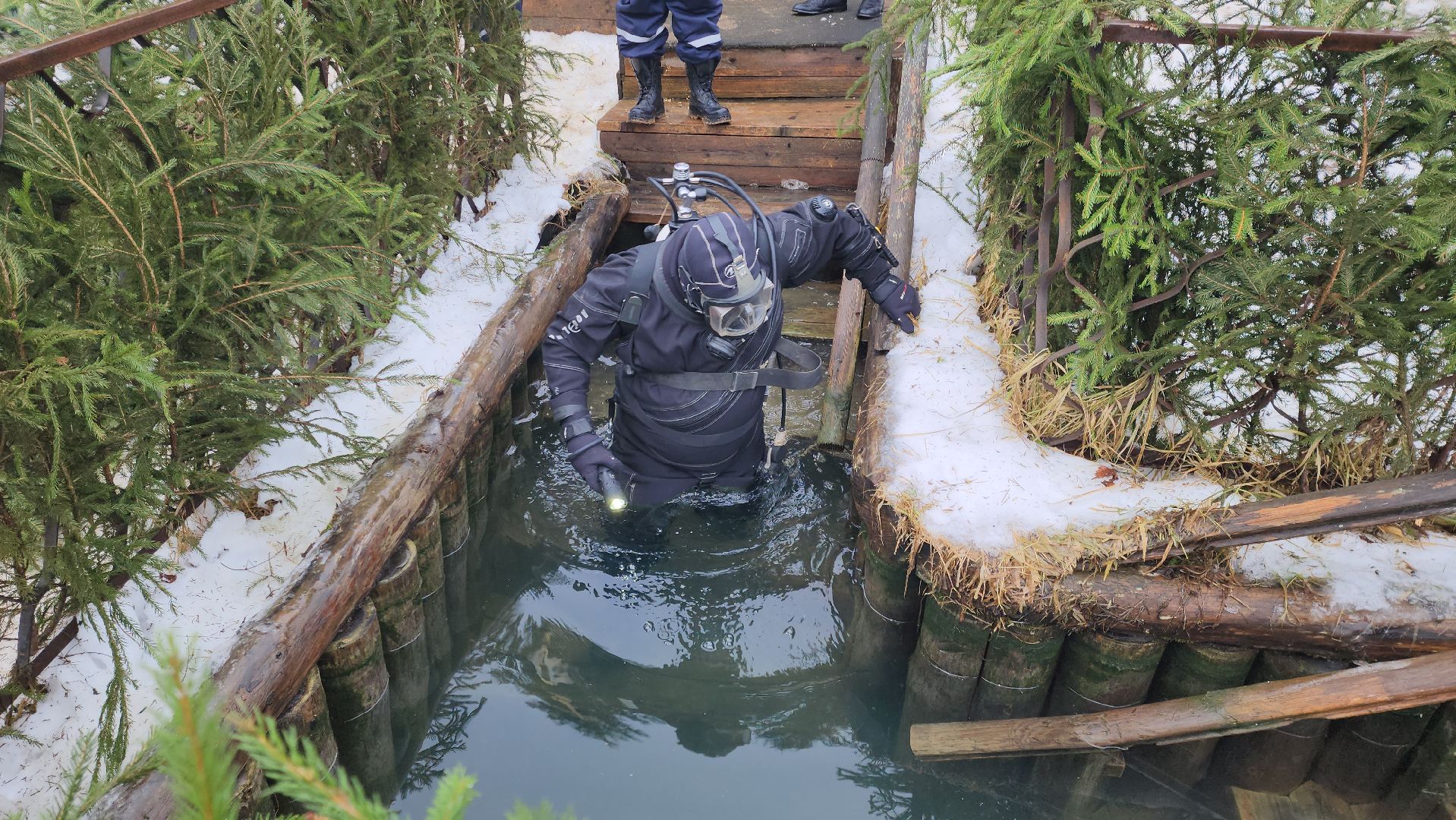 Купели, Дайверы, Мособлпожспас, МЧС, крещенские купания, Руза, Рузский округ, вертикалки,