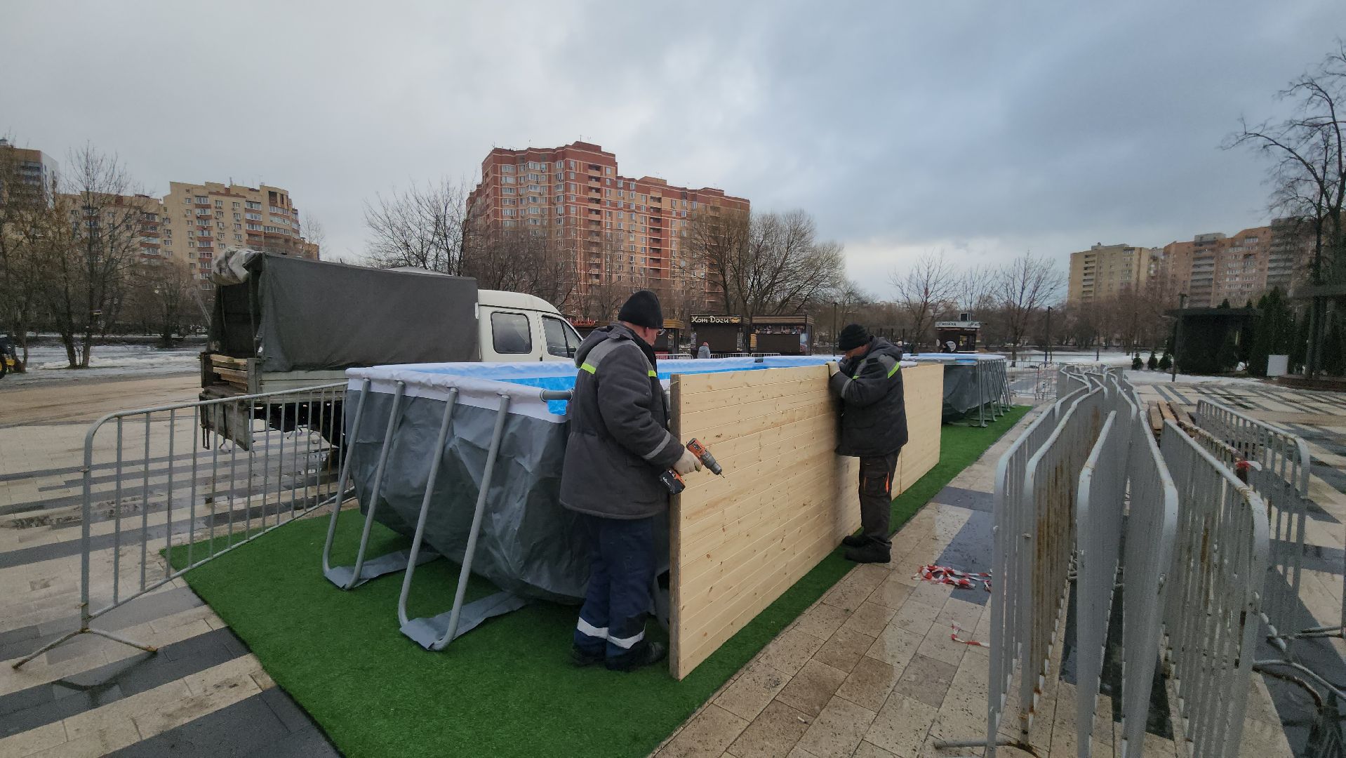 люберцы, наташинский парк, купели, крещение, глава городского округа люберцы владимир волков, вертикалки,