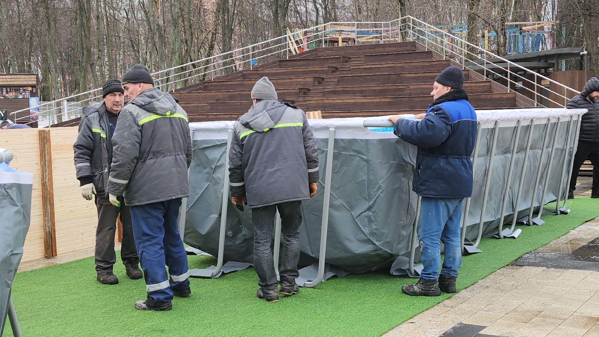люберцы, наташинский парк, купели, крещение, глава городского округа люберцы владимир волков, вертикалки,