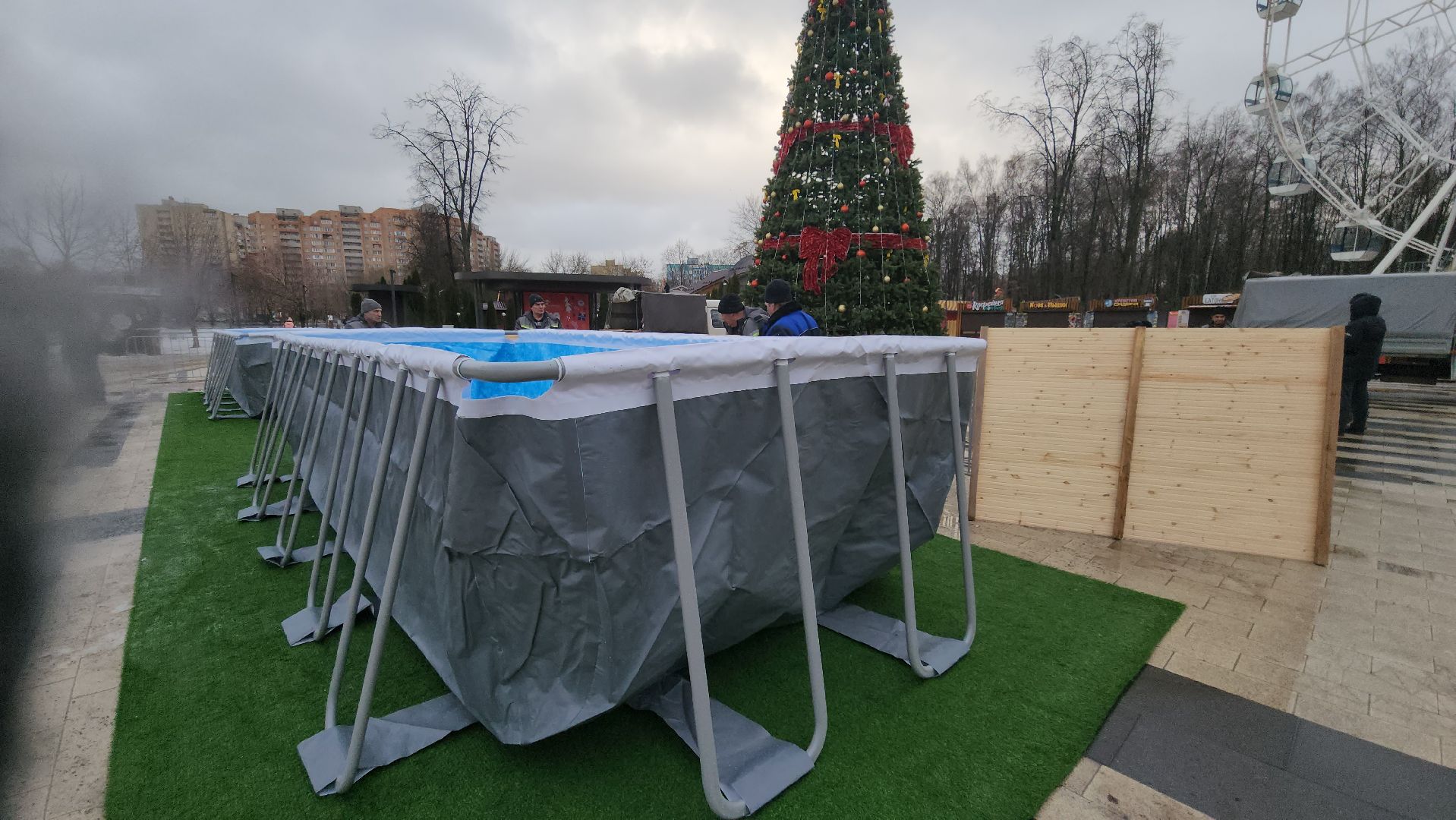 люберцы, наташинский парк, купели, крещение, глава городского округа люберцы владимир волков, вертикалки,