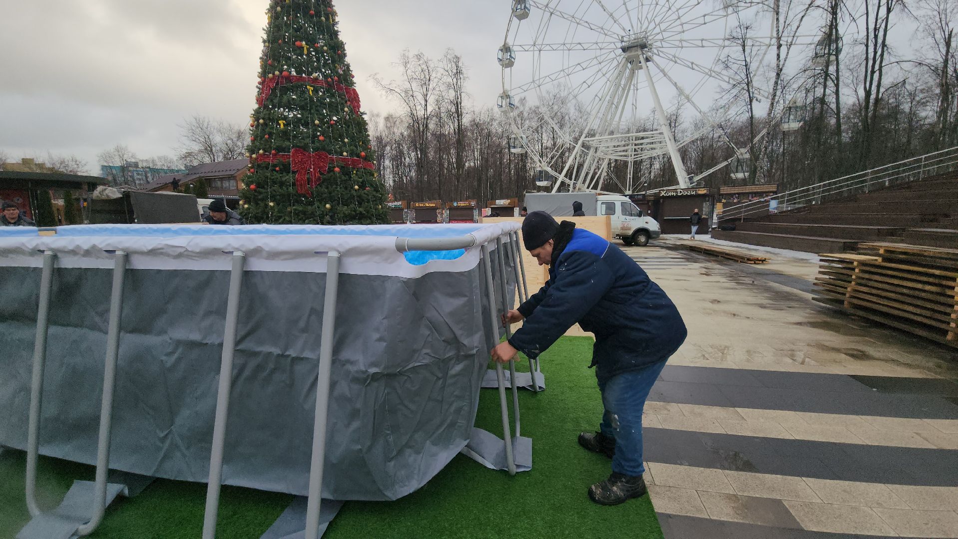 люберцы, наташинский парк, купели, крещение, глава городского округа люберцы владимир волков, вертикалки,