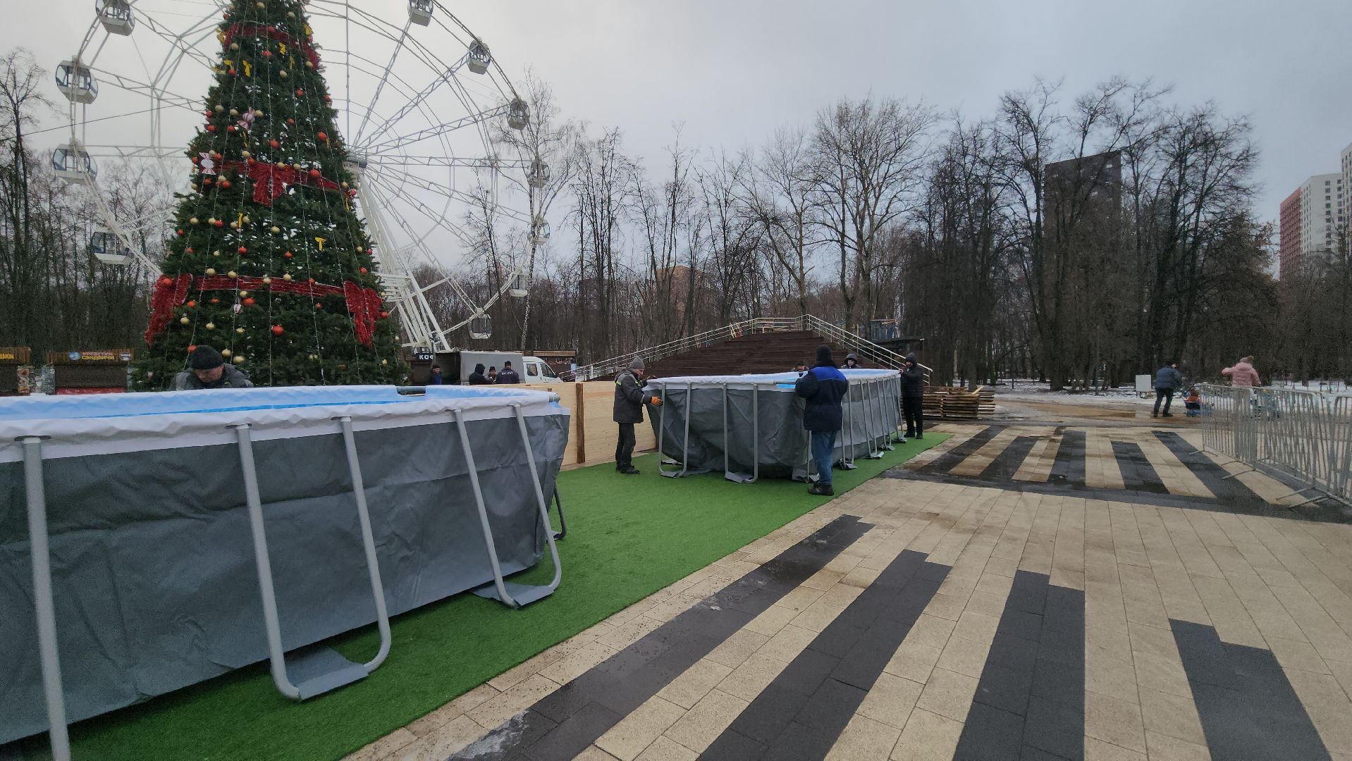 люберцы, наташинский парк, купели, крещение, глава городского округа люберцы владимир волков, вертикалки,