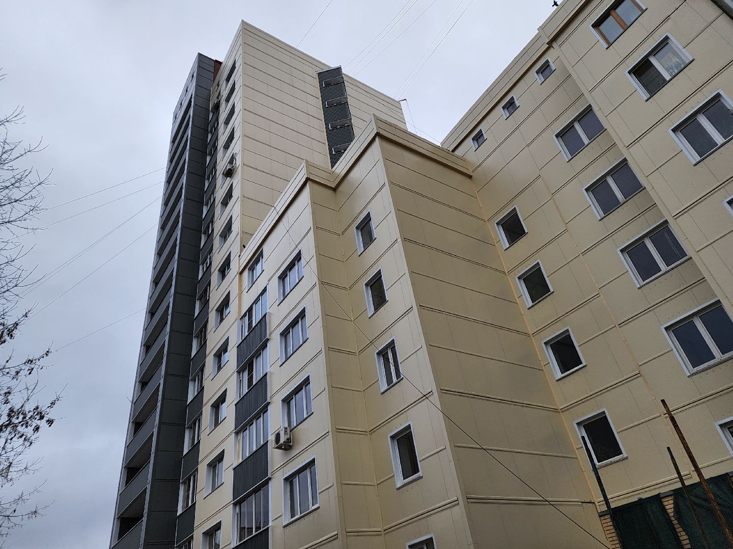 Чехов, улица Дружбы, жилой комплекс Посейдон, капитальный ремонт фасада, вертикалки,