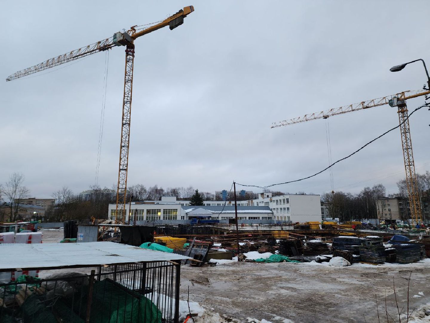 солнечногорск, пристройка, гимназия, вертикалки, строительство,