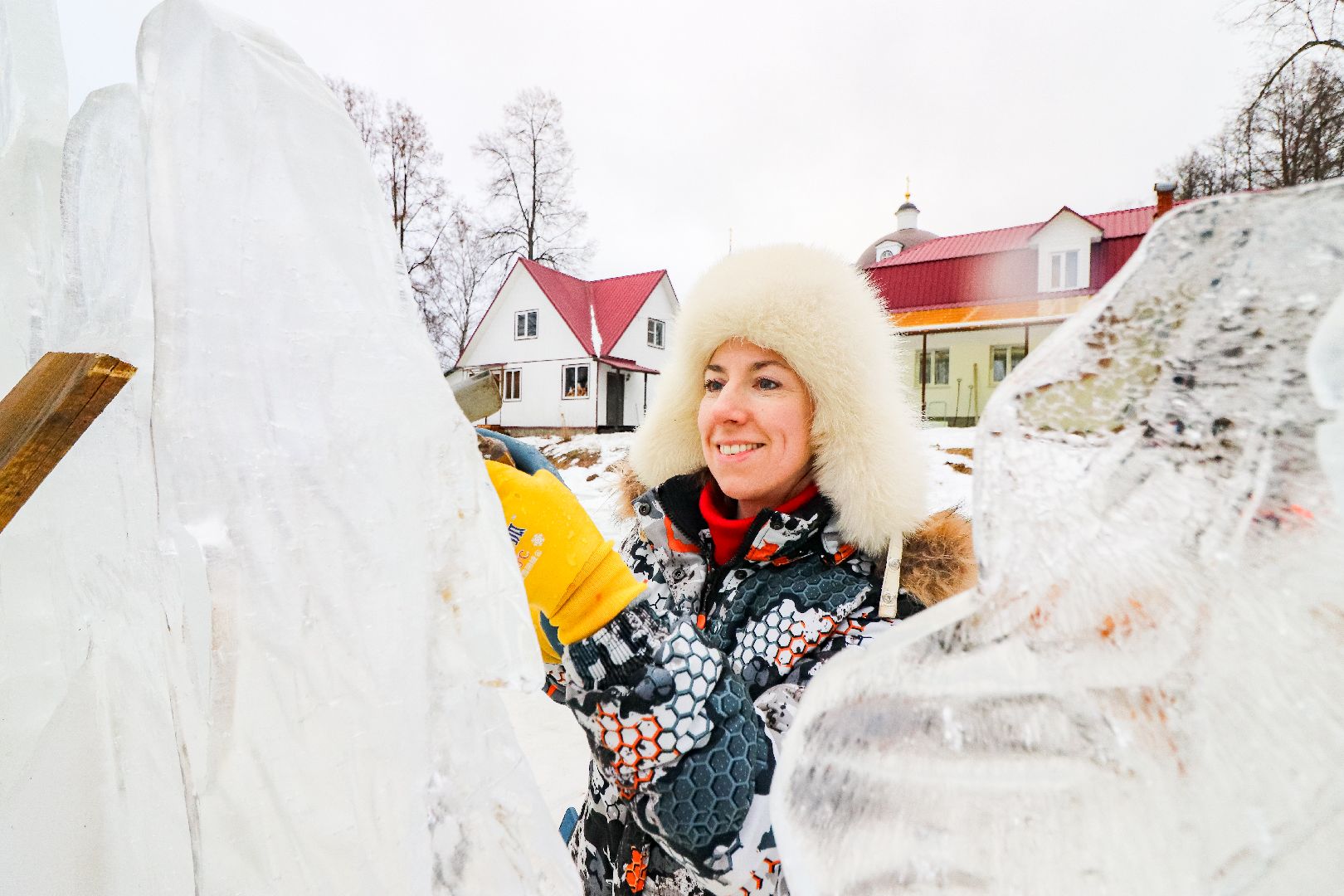 Клин, общество, художники, ледяные фигуры, крещение господне, вертикалки,