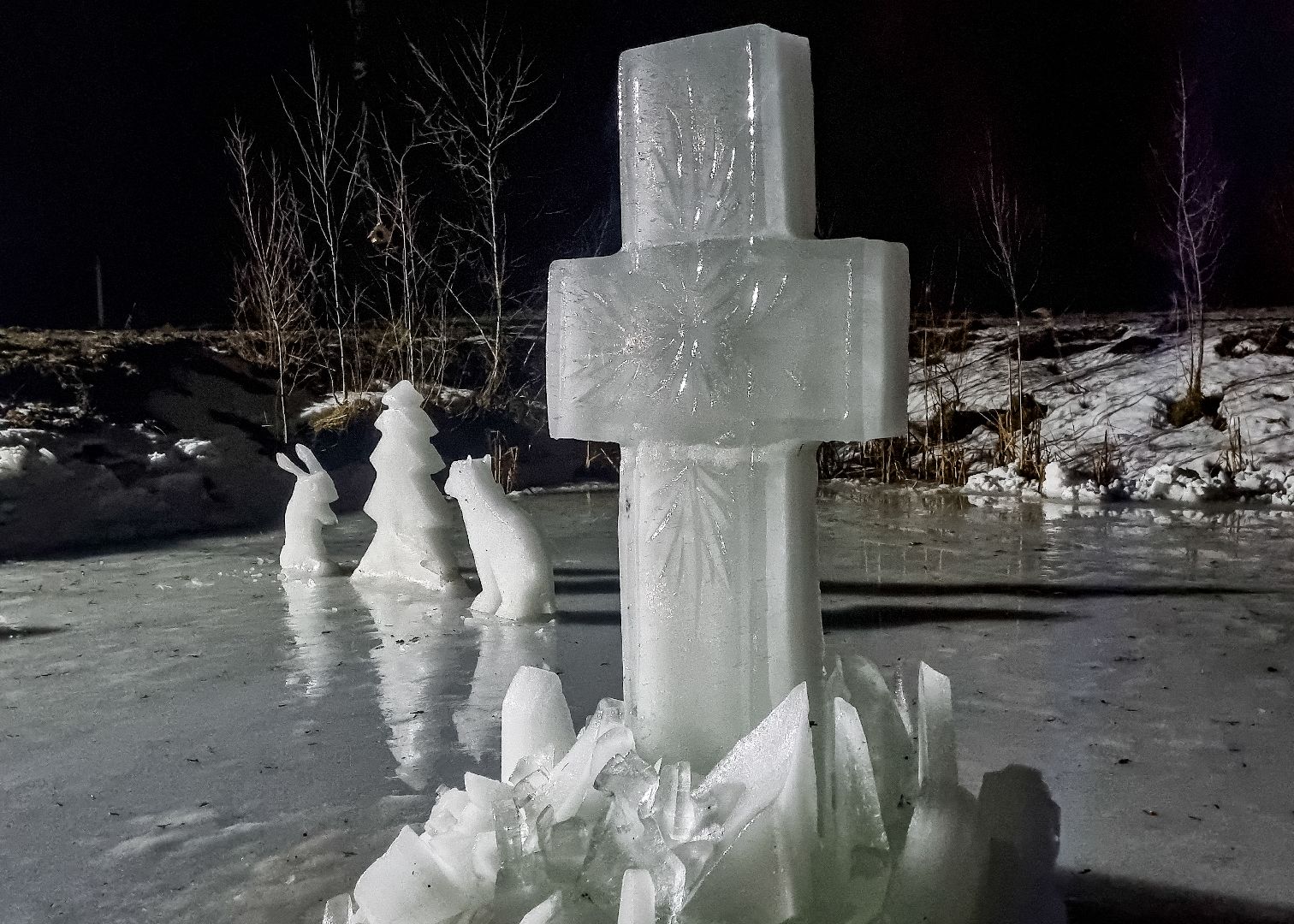 Клин, общество, художники, ледяные фигуры, крещение господне, вертикалки,