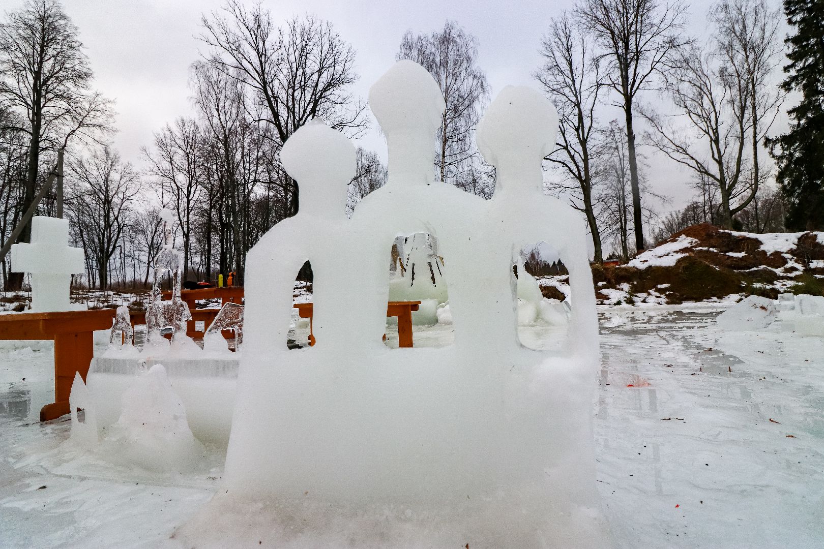 Клин, общество, художники, ледяные фигуры, крещение господне, вертикалки,