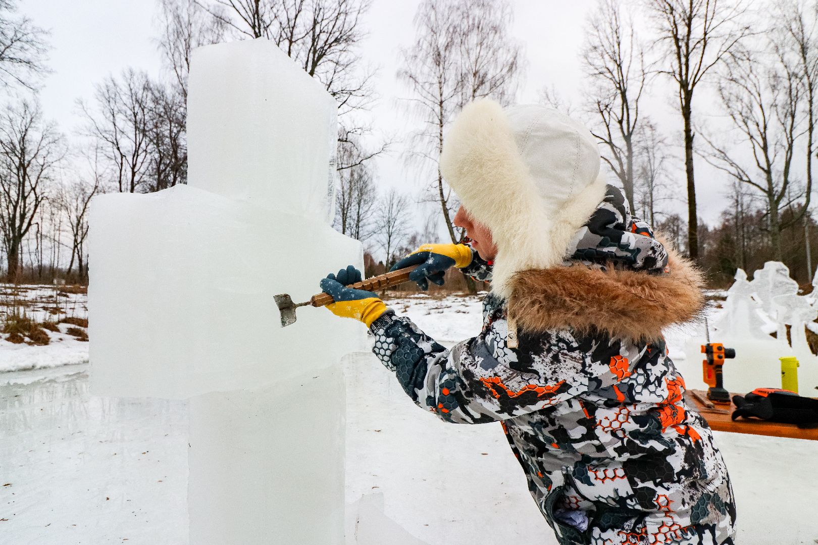 Клин, общество, художники, ледяные фигуры, крещение господне, вертикалки,