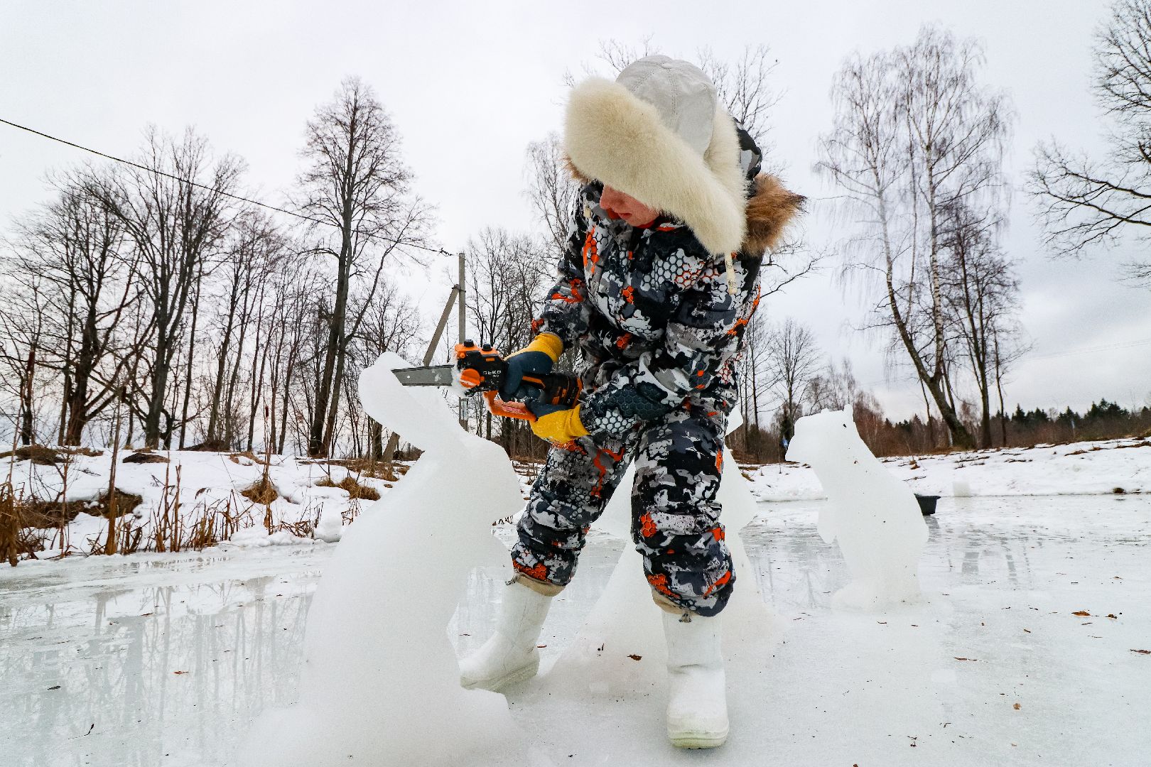 Клин, общество, художники, ледяные фигуры, крещение господне, вертикалки,