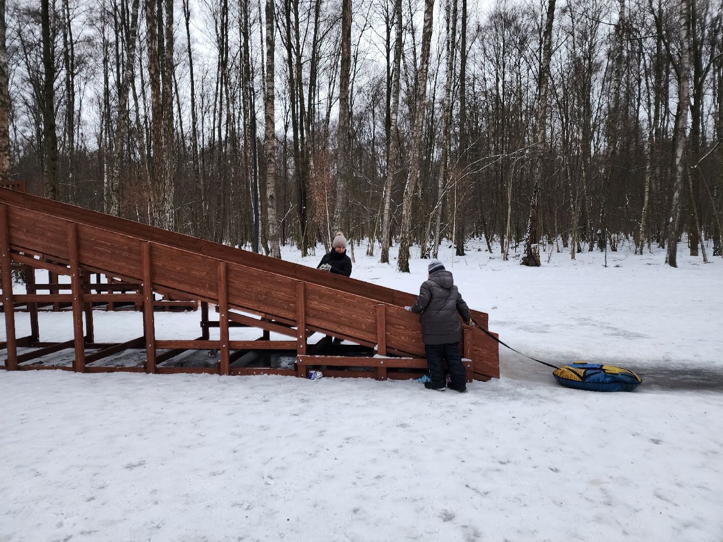 Чехов, микрорайон губернский, лесопарк, парковая зона отдыха, строительство, благоустройство, тюбинговые горки, программа Парки в лесу, губернатор московской области, вертикалки,