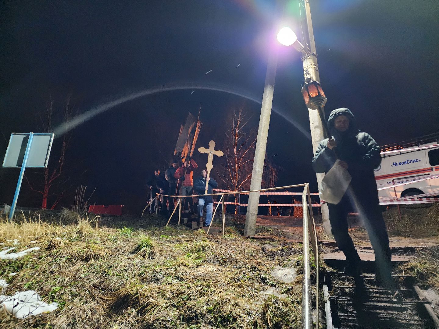 Чехов, деревня Ваулово, Троицкий храм, Крещение, крещенские купания, купель,