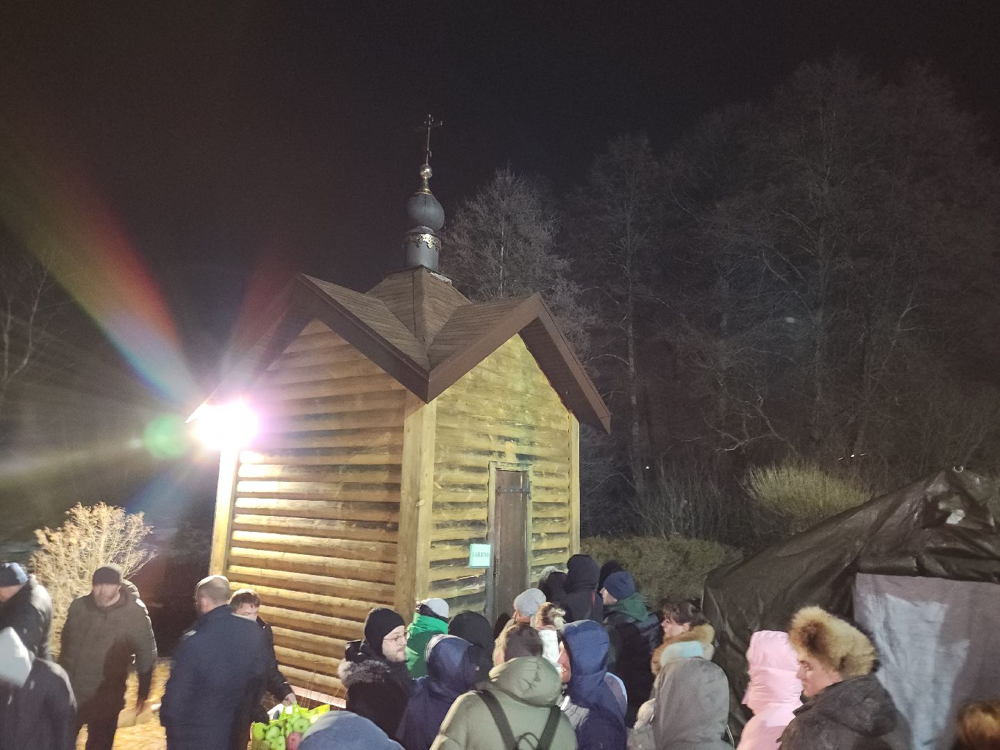 Чехов, деревня Ваулово, Троицкий храм, Крещение, крещенские купания, купель,