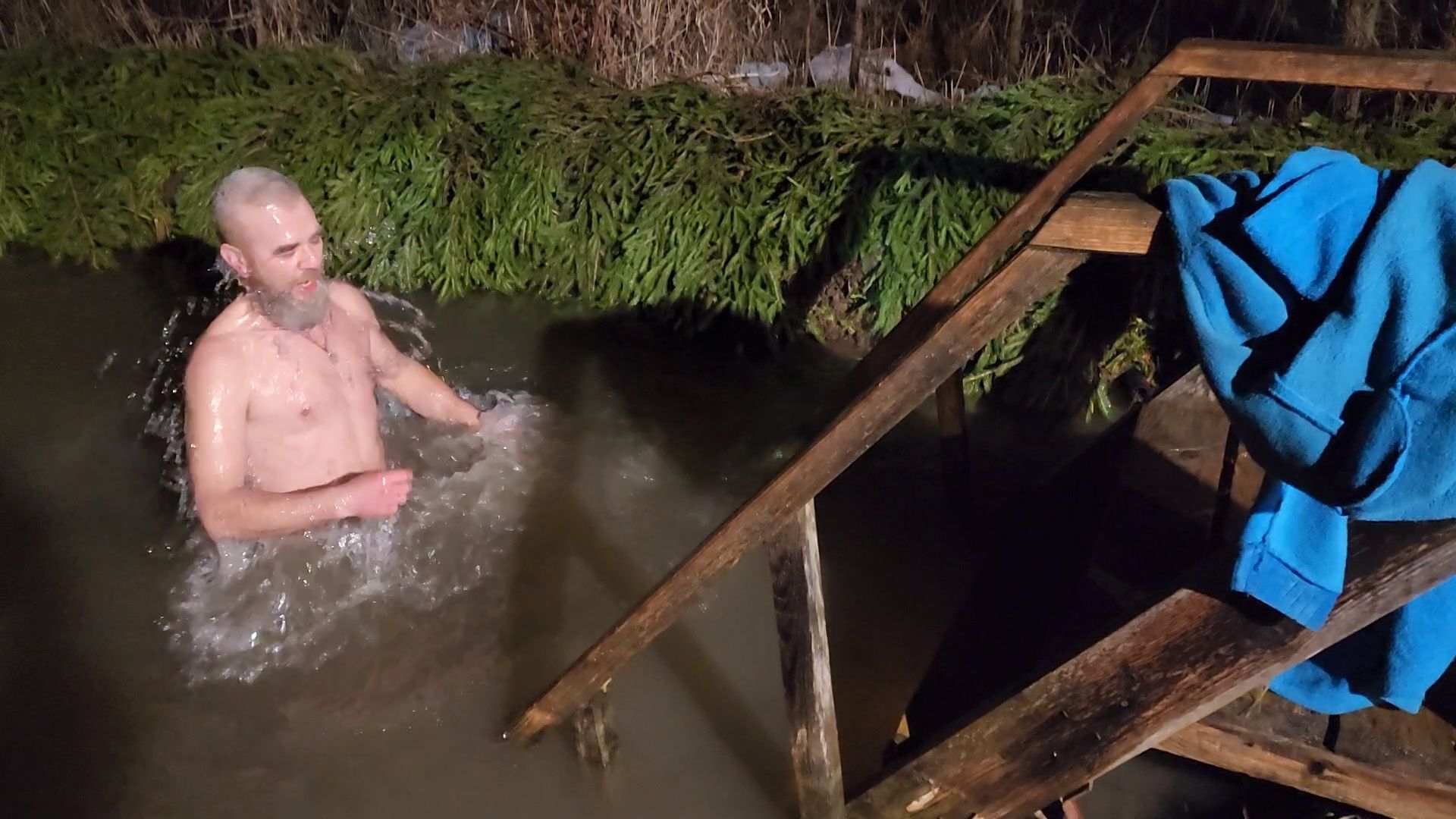 Чехов, деревня Ваулово, Троицкий храм, Крещение, крещенские купания, купель,