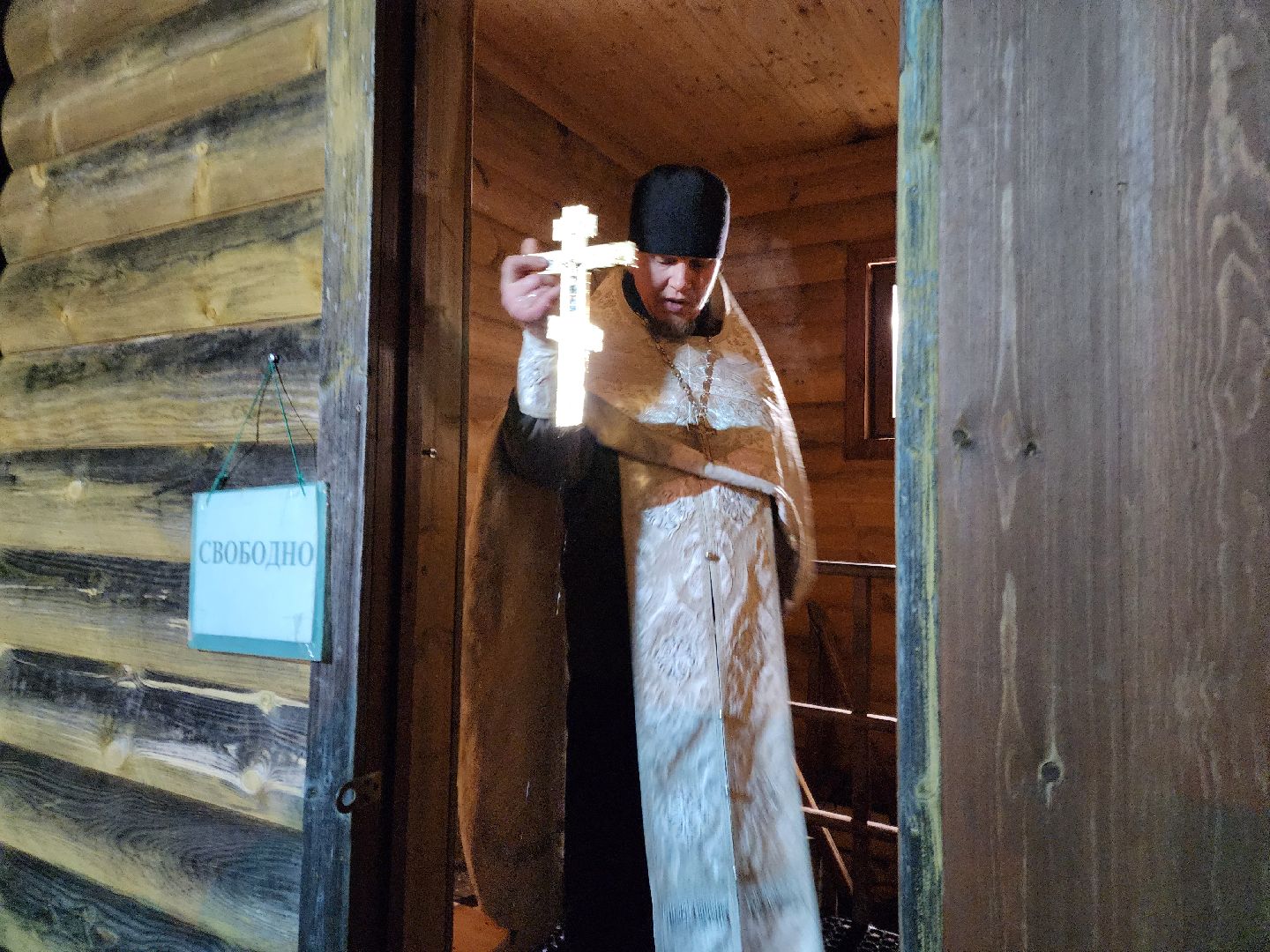 Чехов, деревня Ваулово, Троицкий храм, Крещение, крещенские купания, купель,