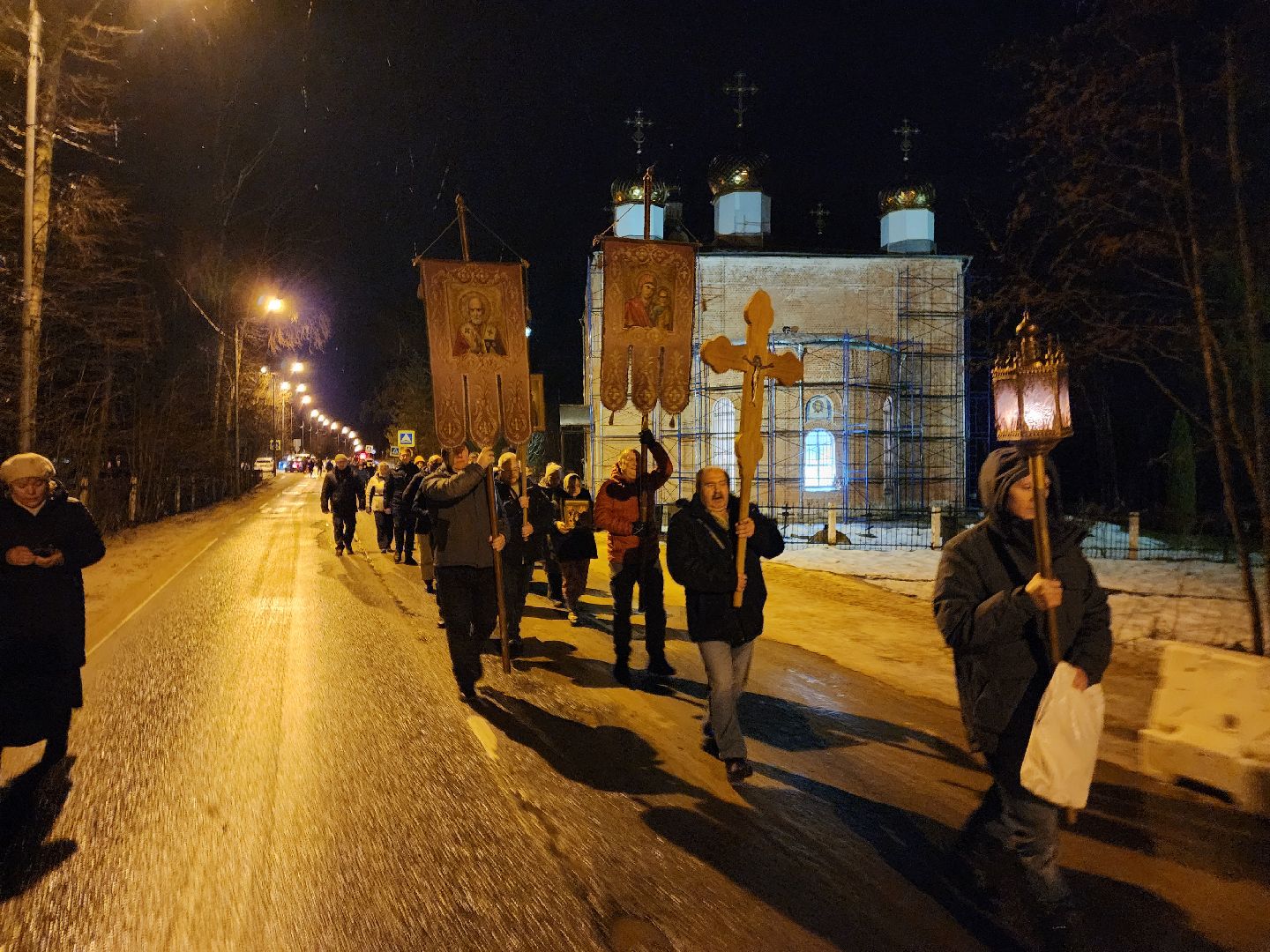 Чехов, деревня Ваулово, Троицкий храм, Крещение, крещенские купания, купель,