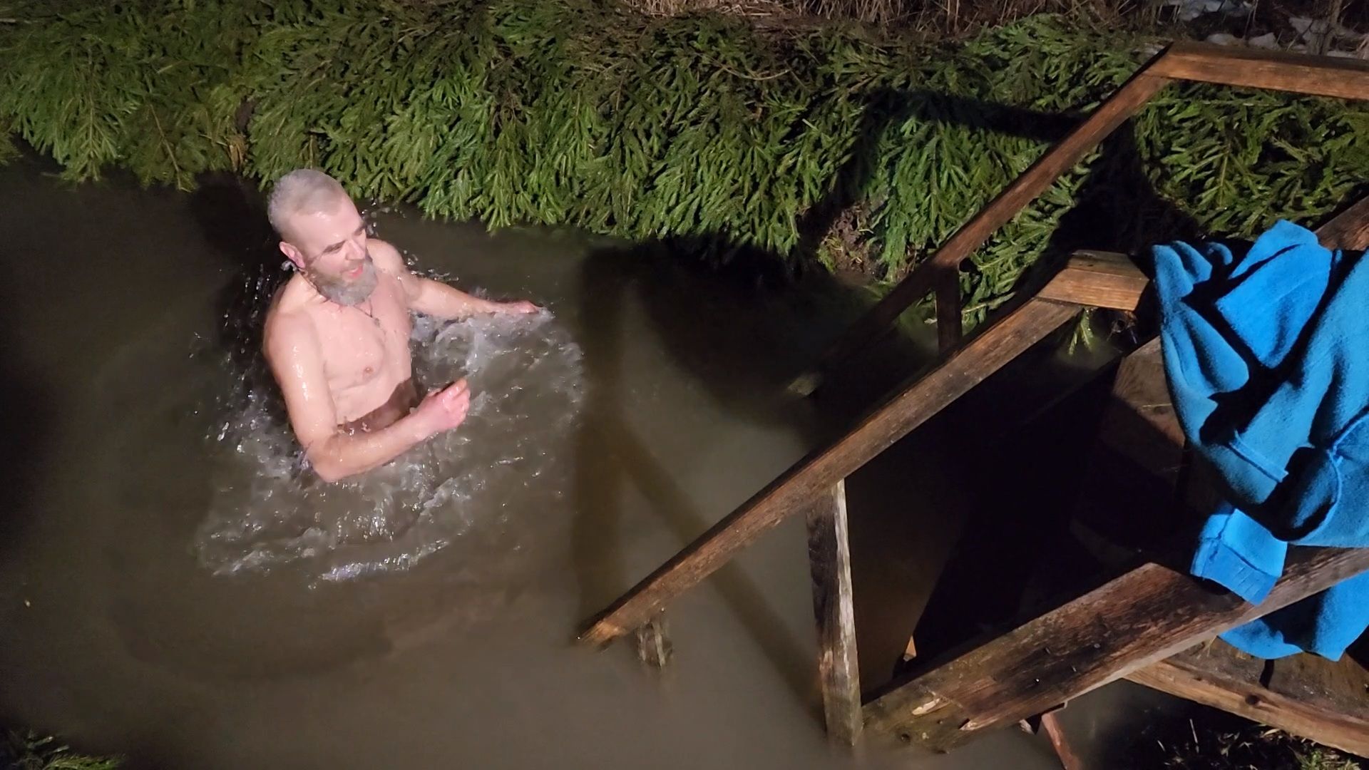 Чехов, деревня Ваулово, Троицкий храм, Крещение, крещенские купания, купель,