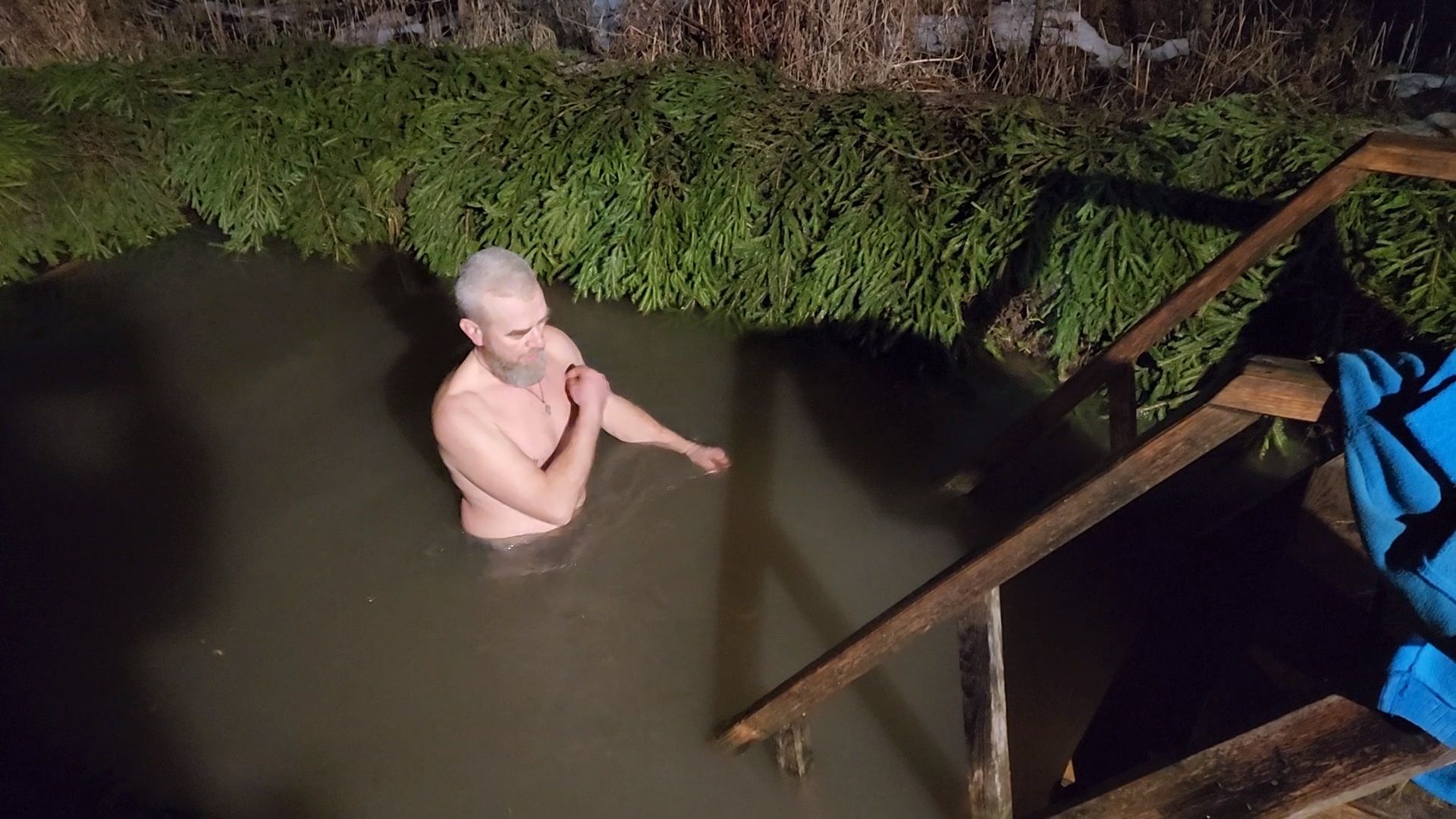 Чехов, деревня Ваулово, Троицкий храм, Крещение, крещенские купания, купель,