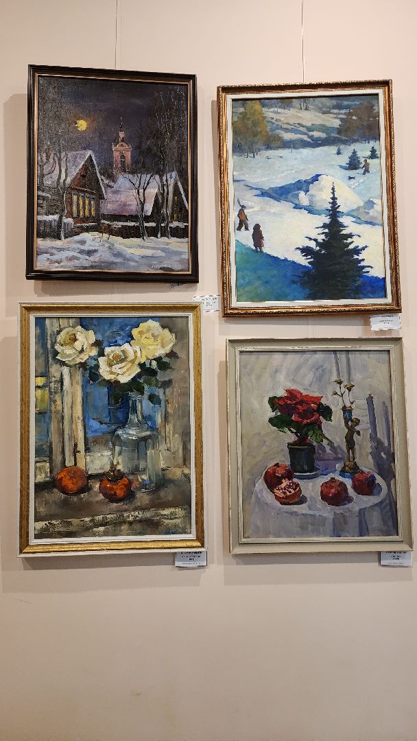 пушкино, мамонтовка, художественная выставка, картины, союз художников подмосковья, живопись, дом культуры, вертикалки,