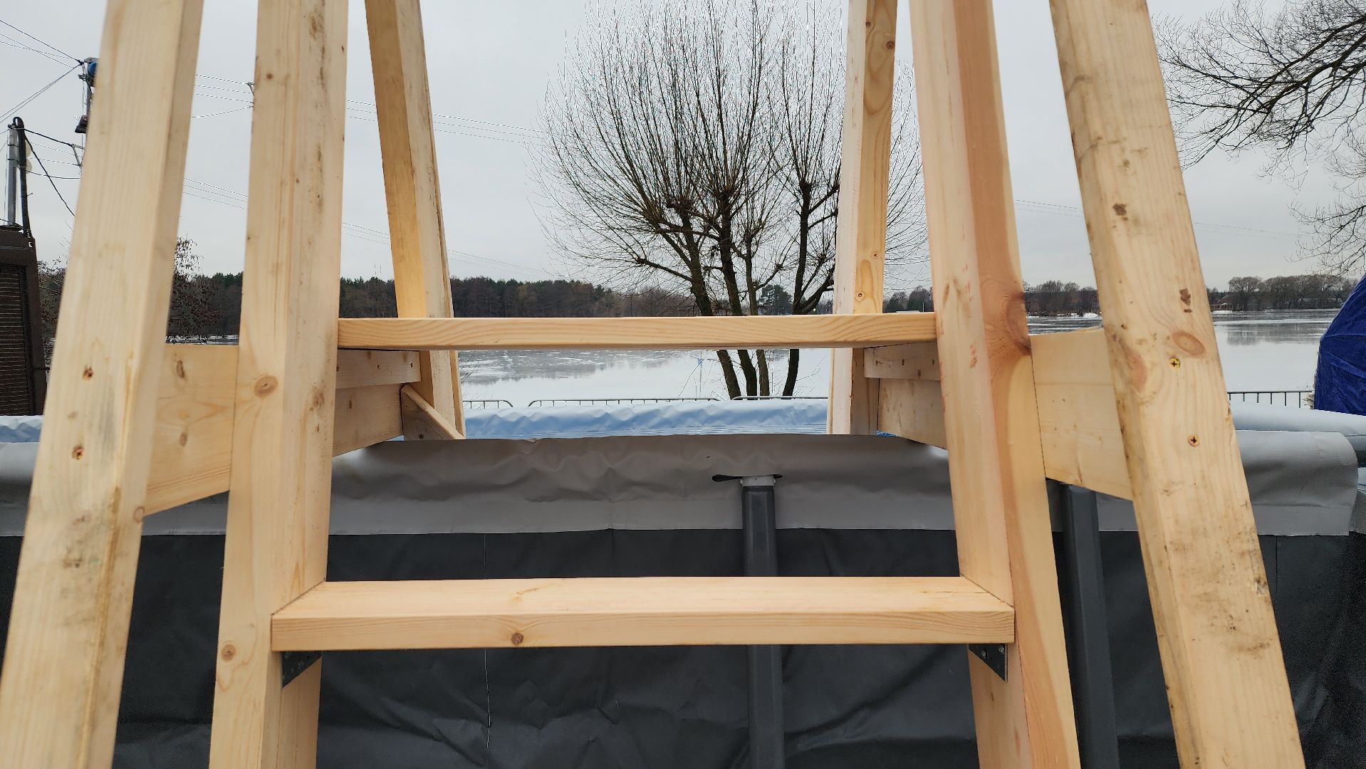 Крещение, установка купели, крещенские купания,