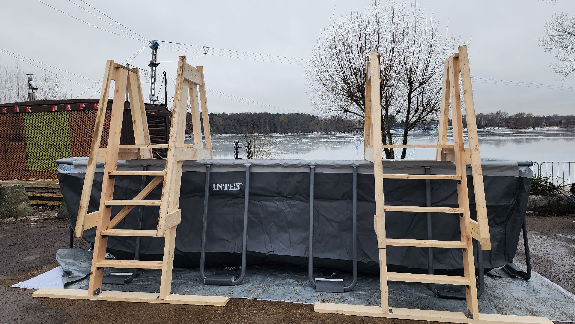 Крещение, установка купели, крещенские купания,