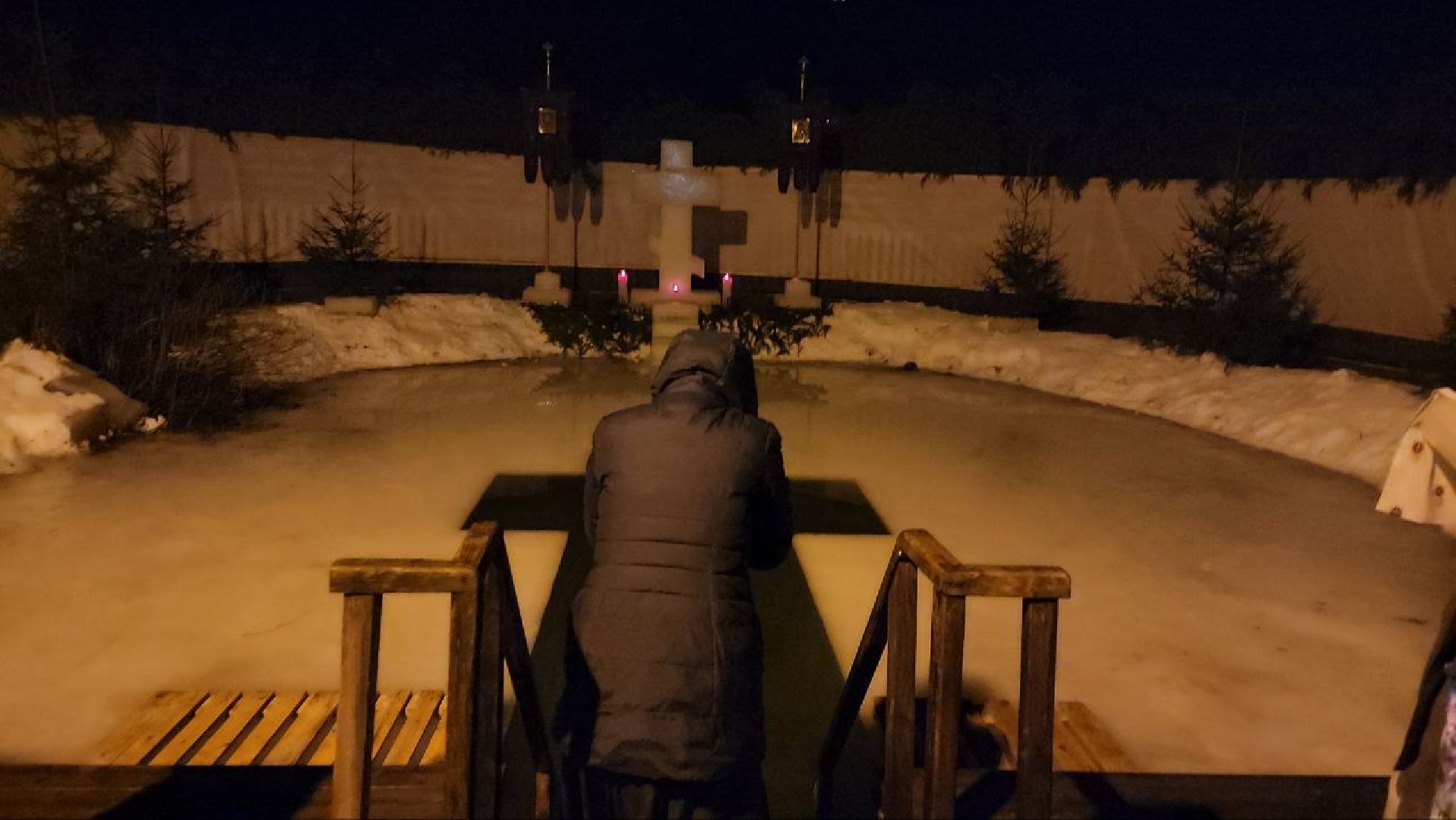 наро-фоминский городской округ, деревня Слепушкино, Преображенский храм в Слепушкине, крещение господне, крещенские купания,вертикалки,
