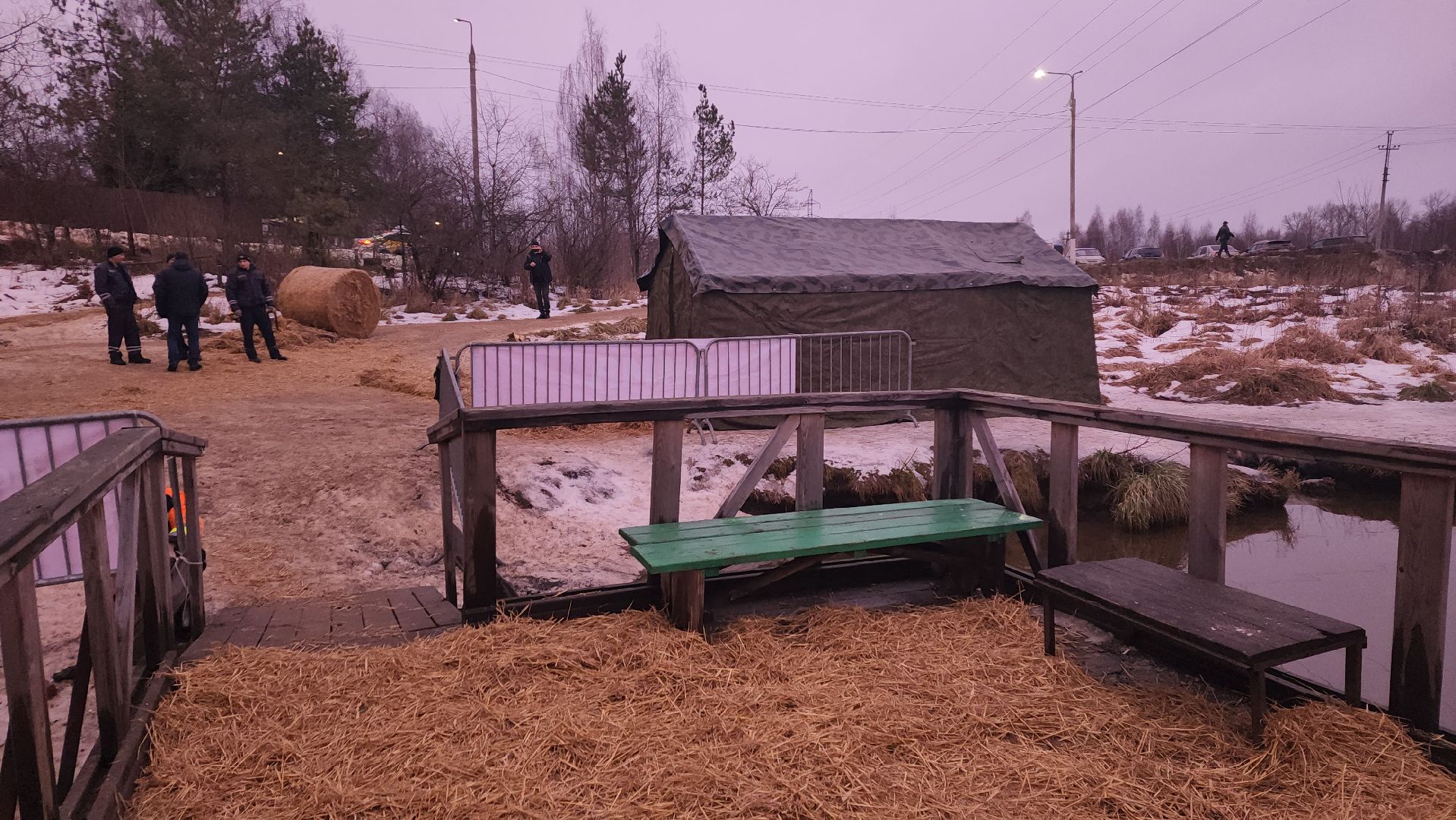 пушкино, родник, река уча, купель, крещение господне, крещенская купель, крещенские купания, спасатели, вертикалки,