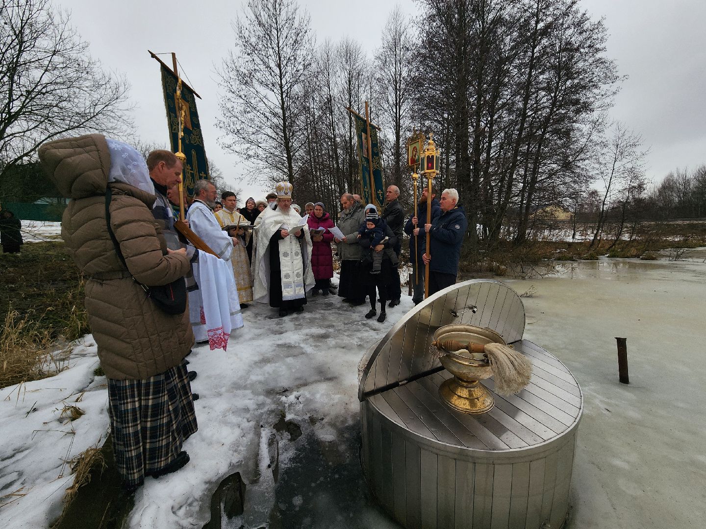 крещение, освящение воды, источник, фрязино, вертикалки,