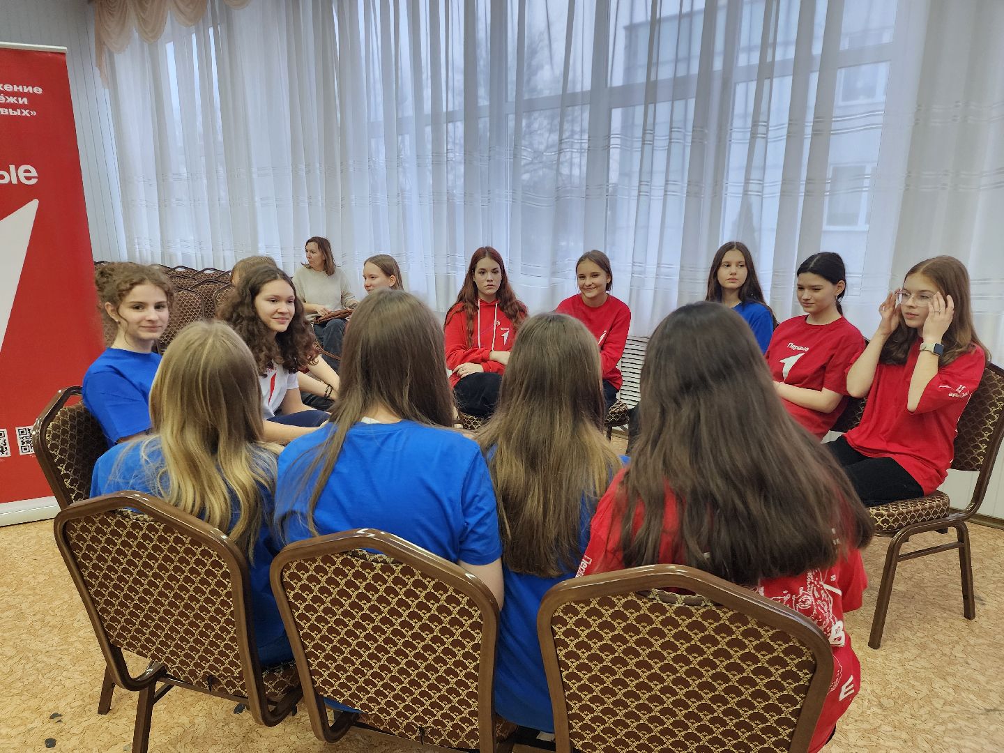 движение первых, школа актива, старшеклассники, дети,